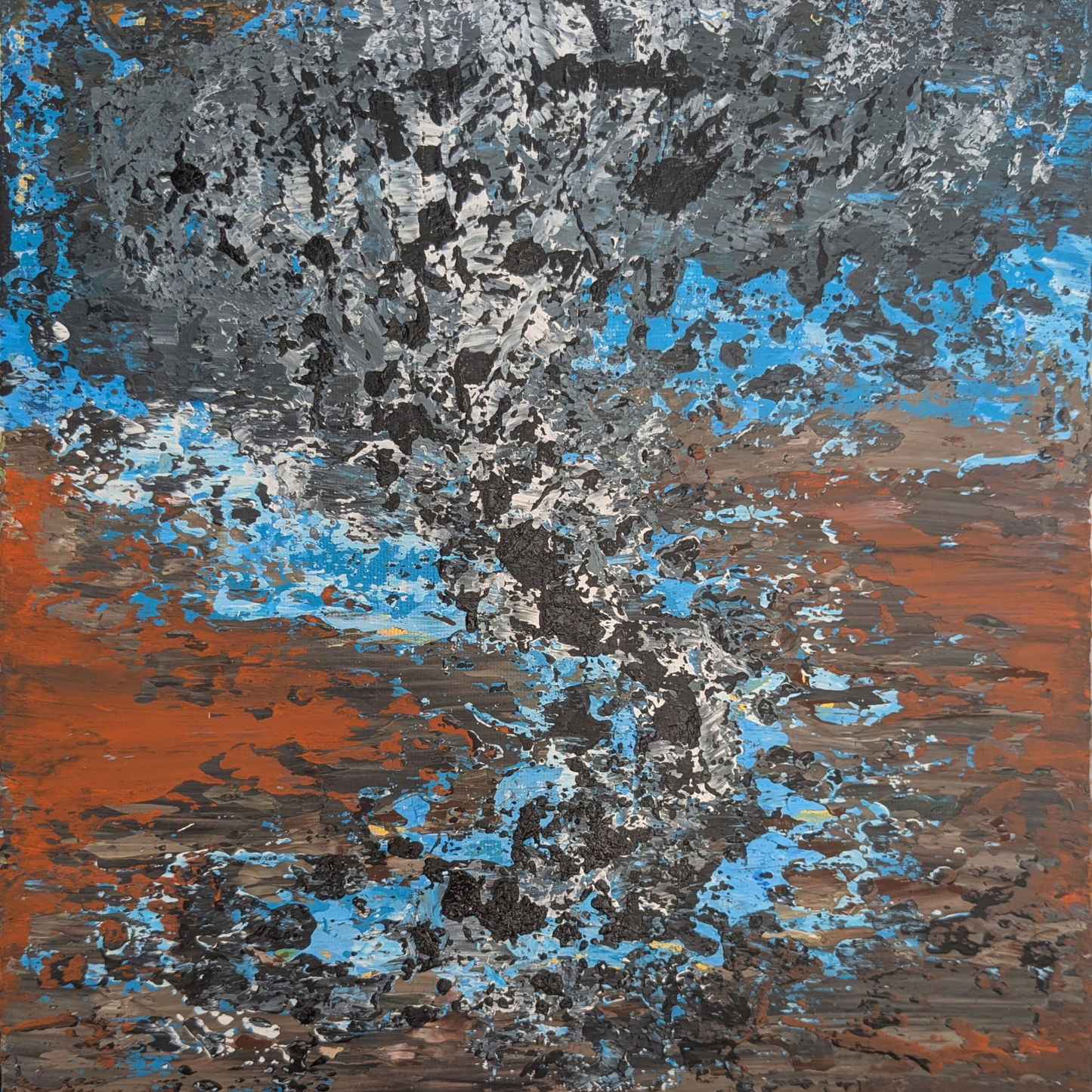 Sans titre 0604A - peinture acrylique originale 25x25cm (2025)