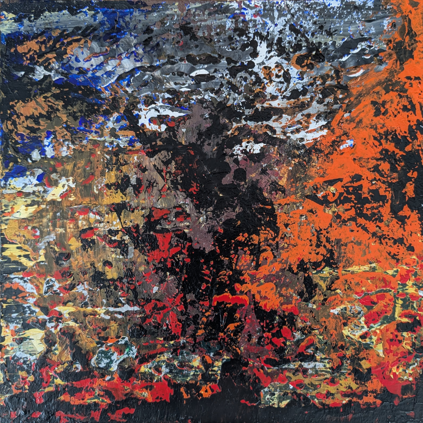 Sans titre 0706E - Diptyque peintures acryliques originales 25x25cm (2025)