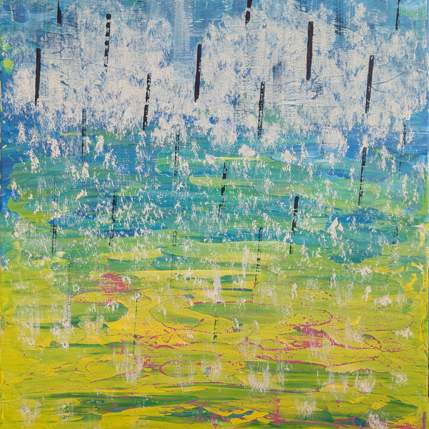 Sweet rain - peinture acrylique originale 40x50cm (2025)