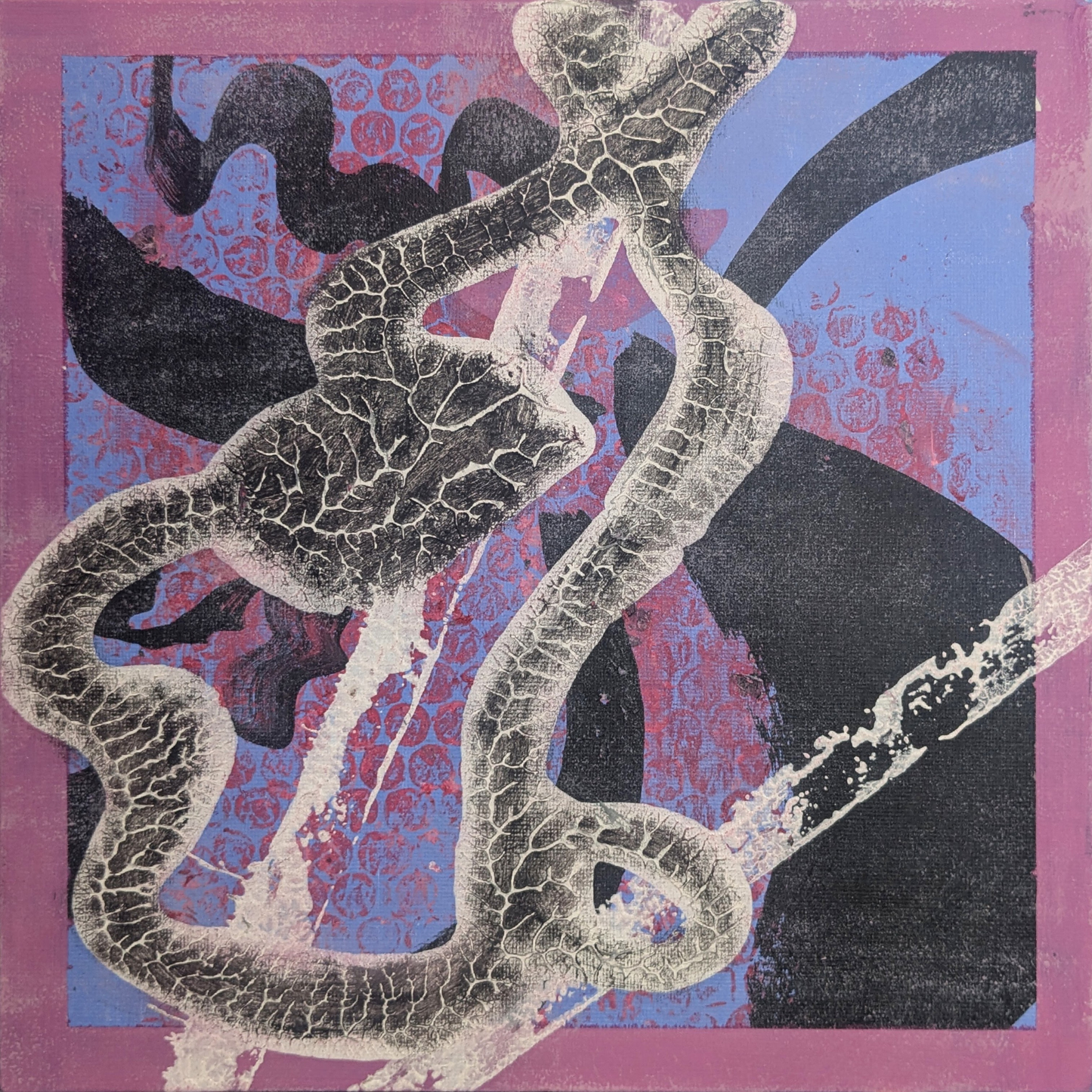 Sans titre 0703I - peinture acrylique originale 25x25cm (2025)