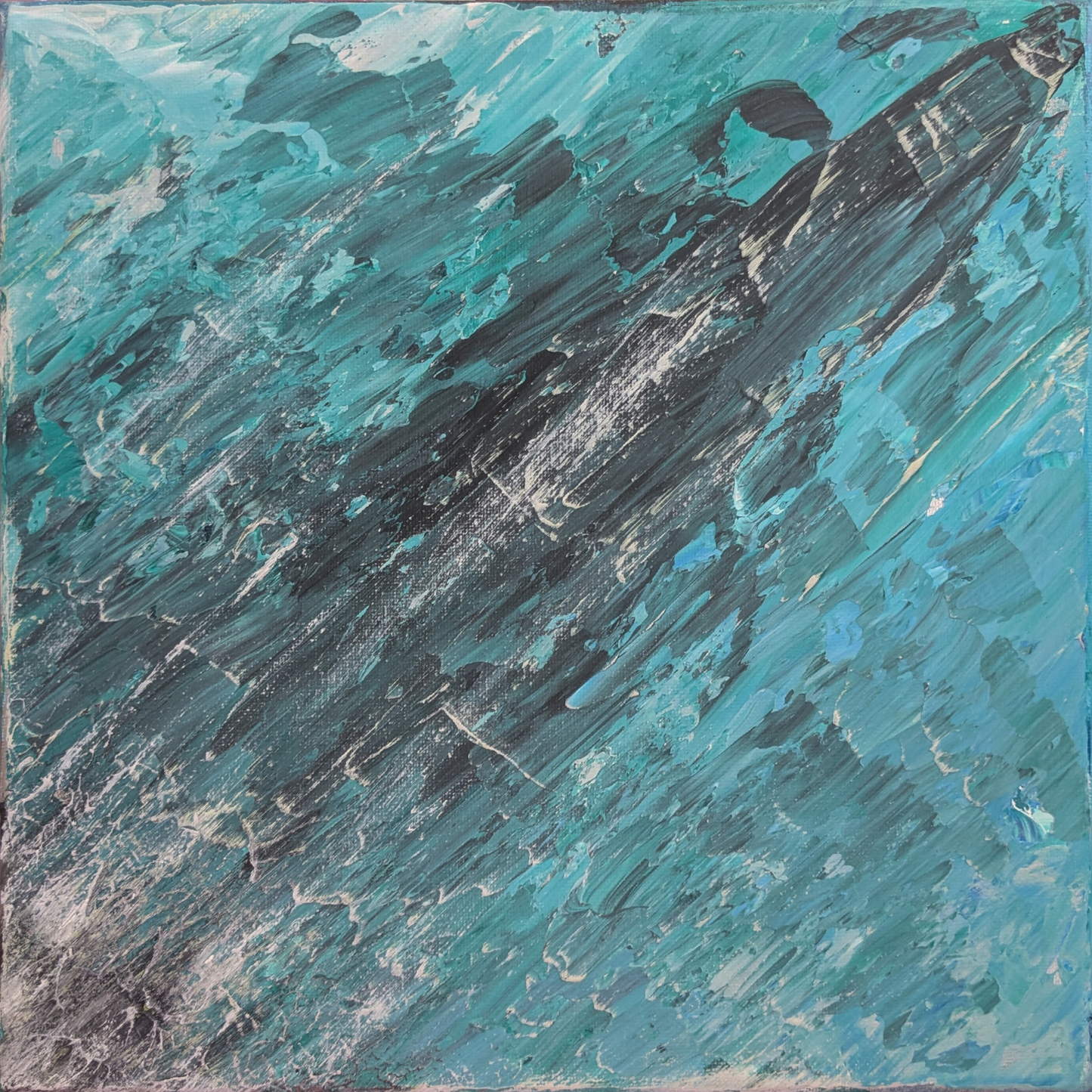 Sans titre 0529D - peinture acrylique originale 30x30cm (2025)