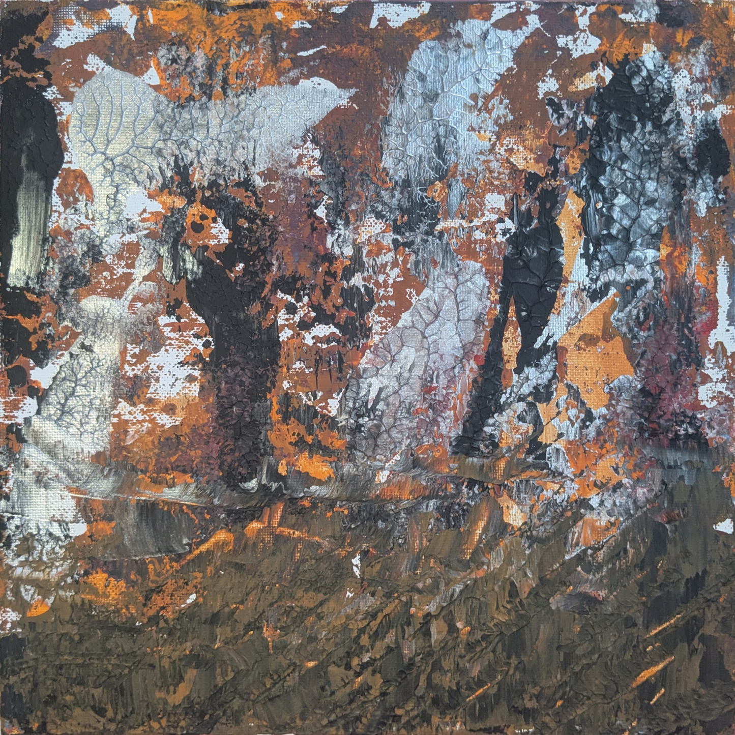 Sans titre 0603A - Diptyque peintures acryliques originales 25x25cm (2025)