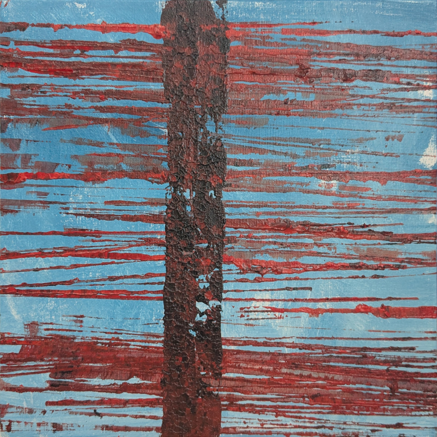 Sans titre 0718A - peinture acrylique originale 25x25cm (2025)