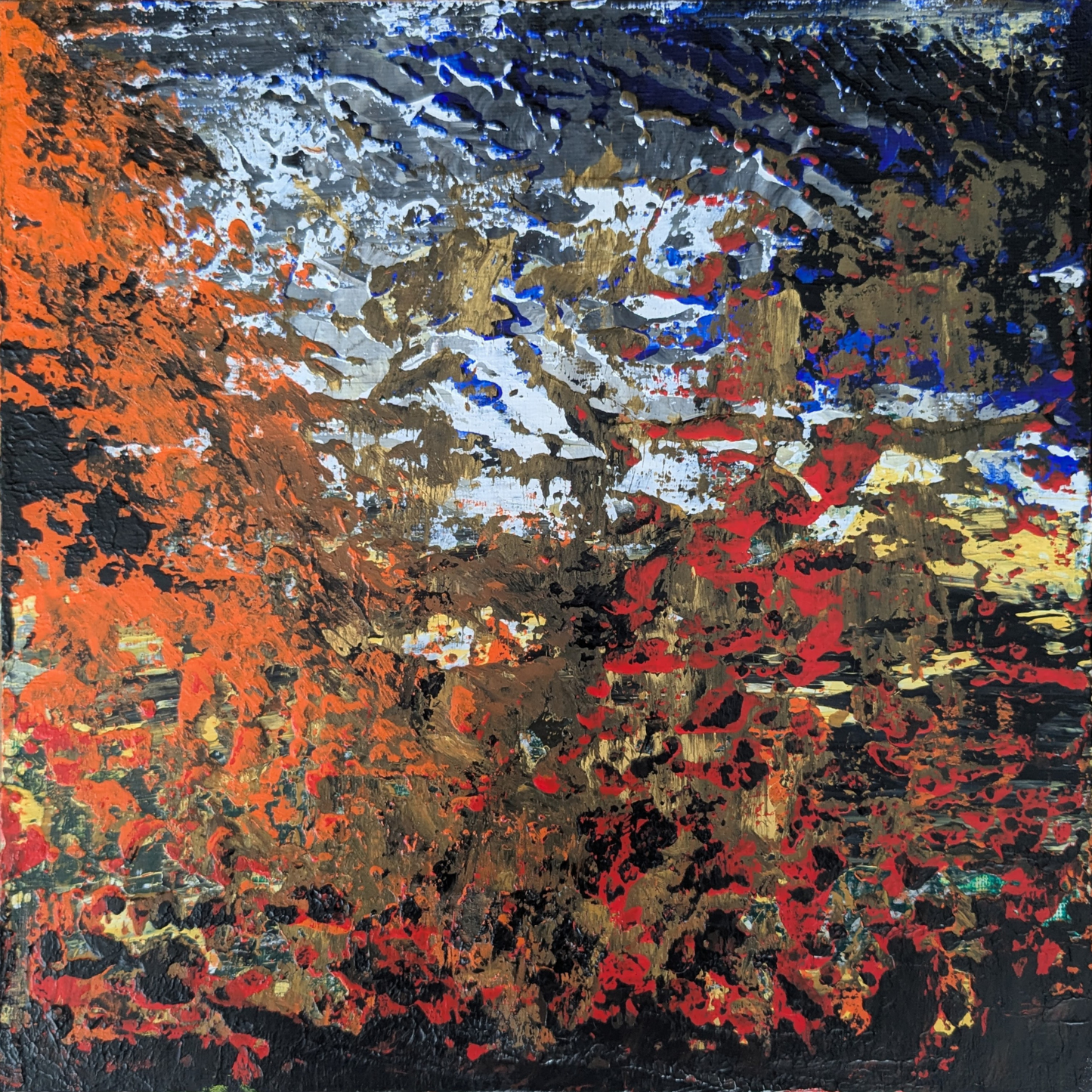 Sans titre 0706E - Diptyque peintures acryliques originales 25x25cm (2025)