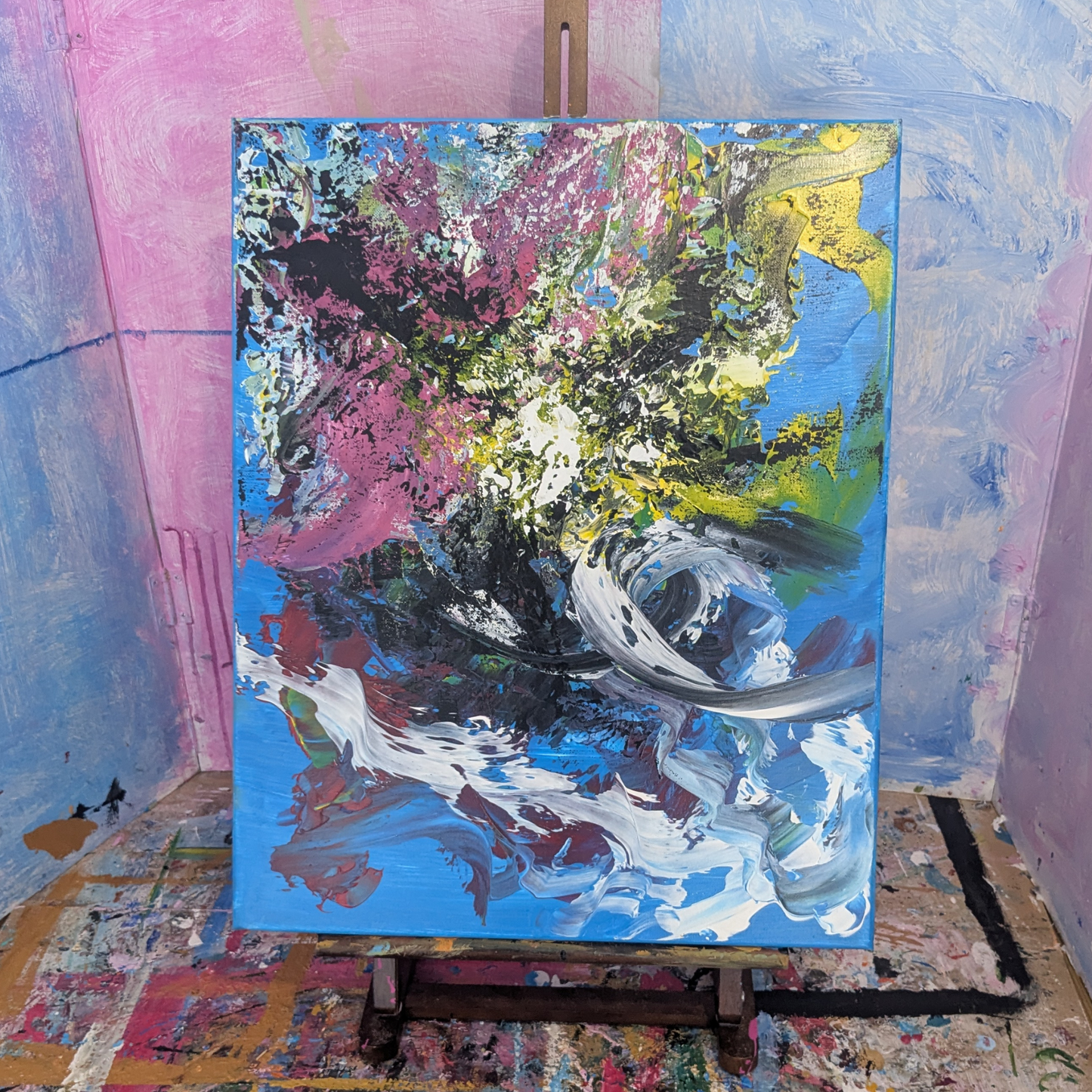 Sans titre 0727A - peinture acrylique originale 40x50cm (2025)