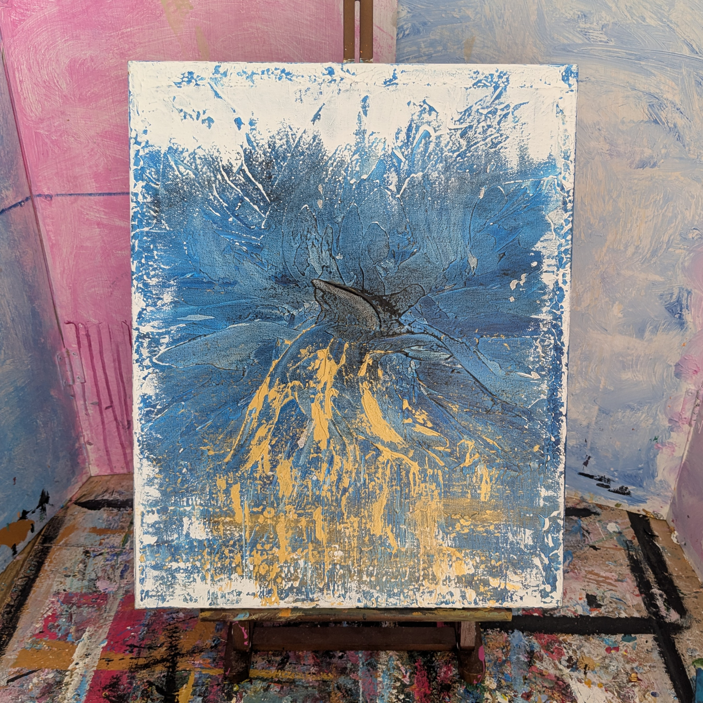 Sans titre 0805F - peinture acrylique originale 40x50cm (2025)