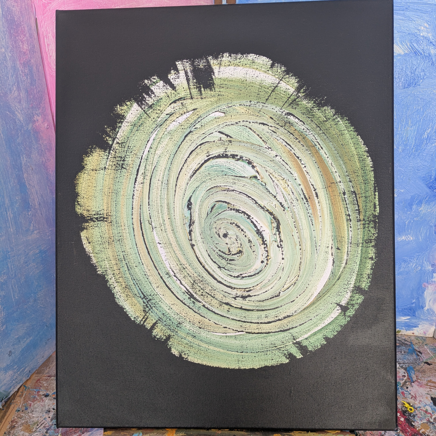 Sans titre 0625A - peinture acrylique originale 40x50cm (2025)