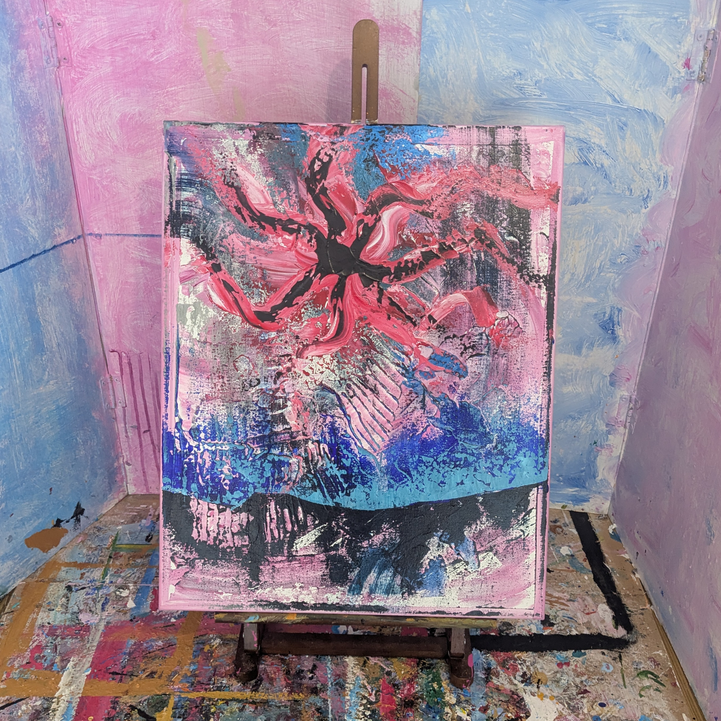 Sans titre 0727B - peinture acrylique originale 40x50cm (2025)