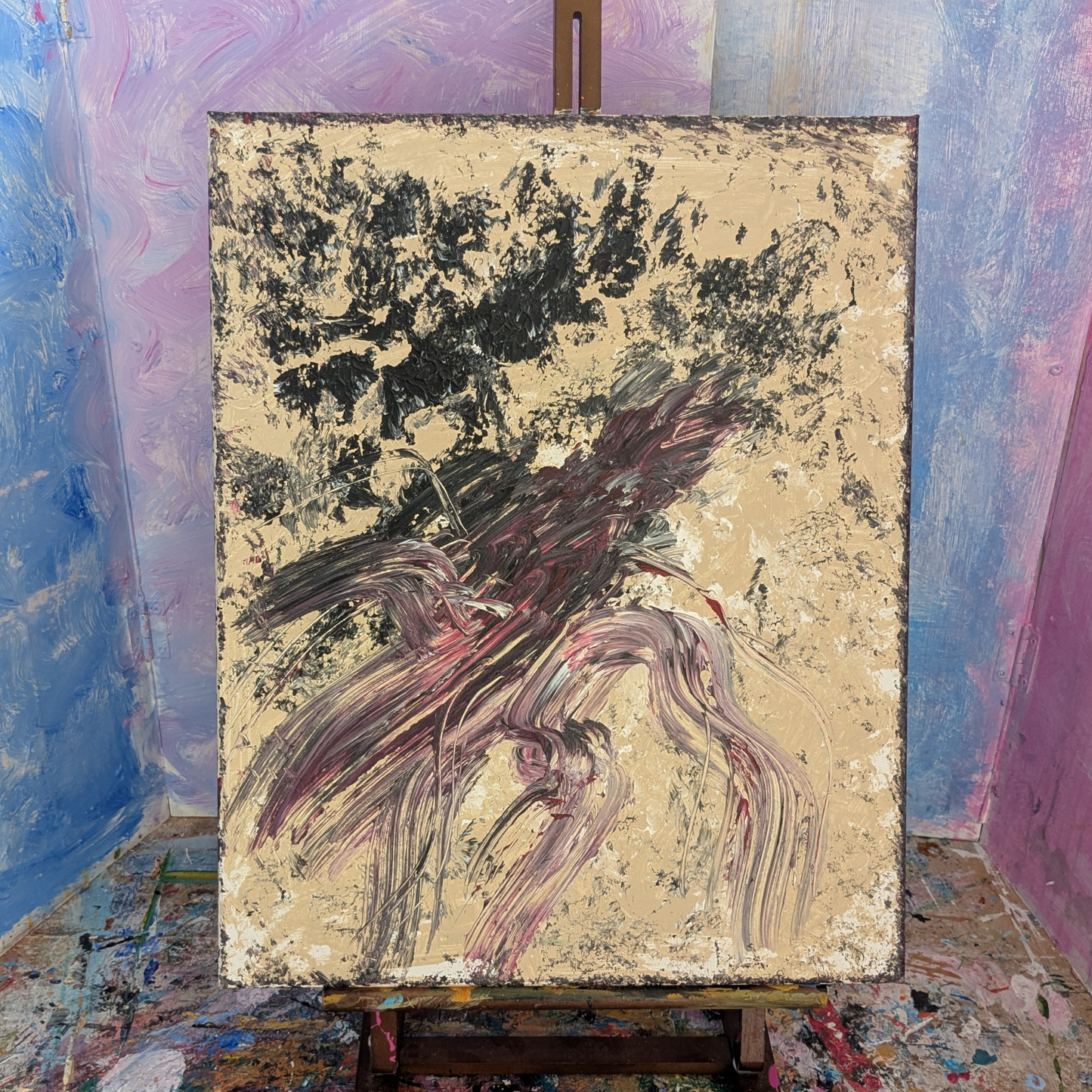 Sans titre 0703C - peinture acrylique originale 40x50cm (2025)