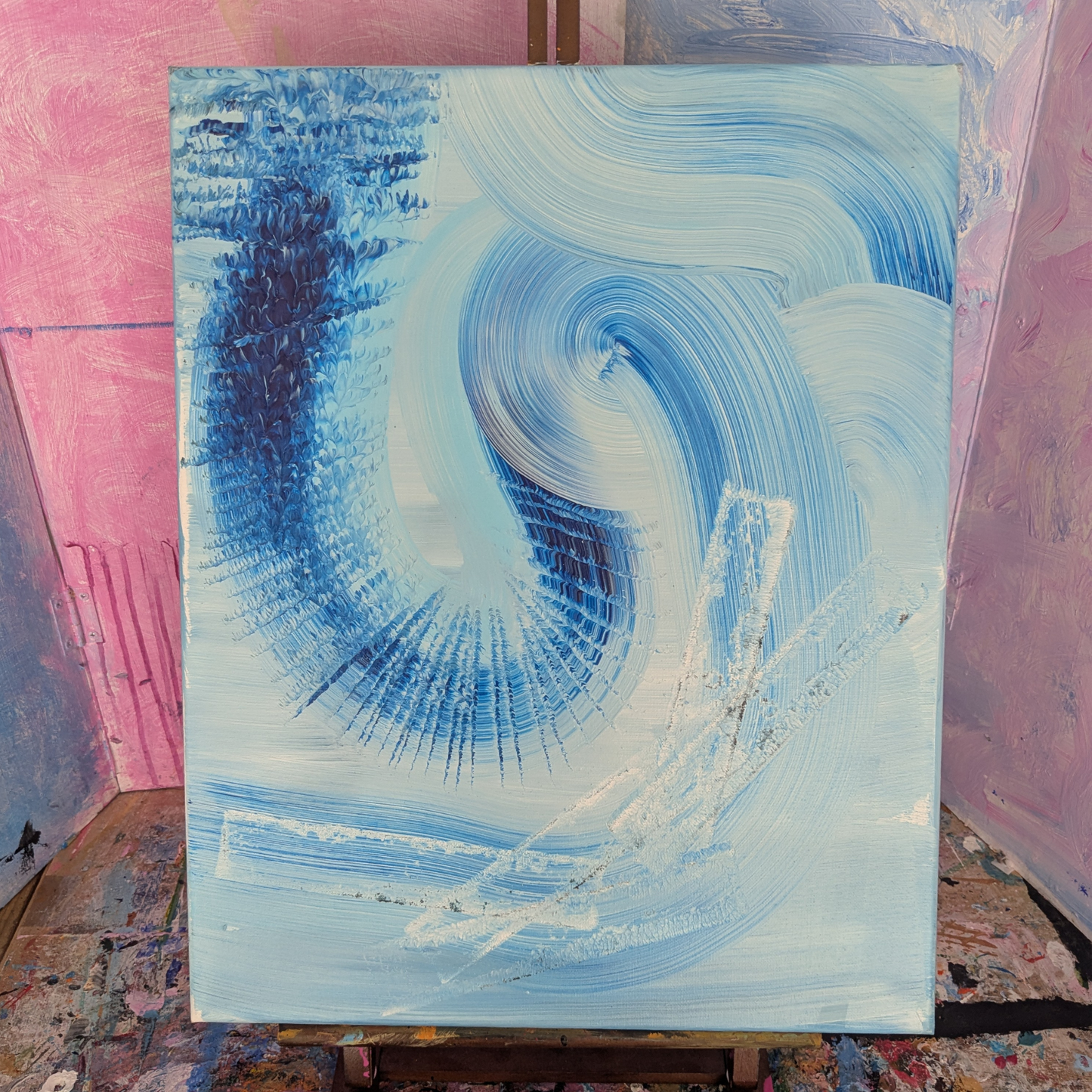 Sans titre 0716B - peinture acrylique originale 40x50cm (2025)