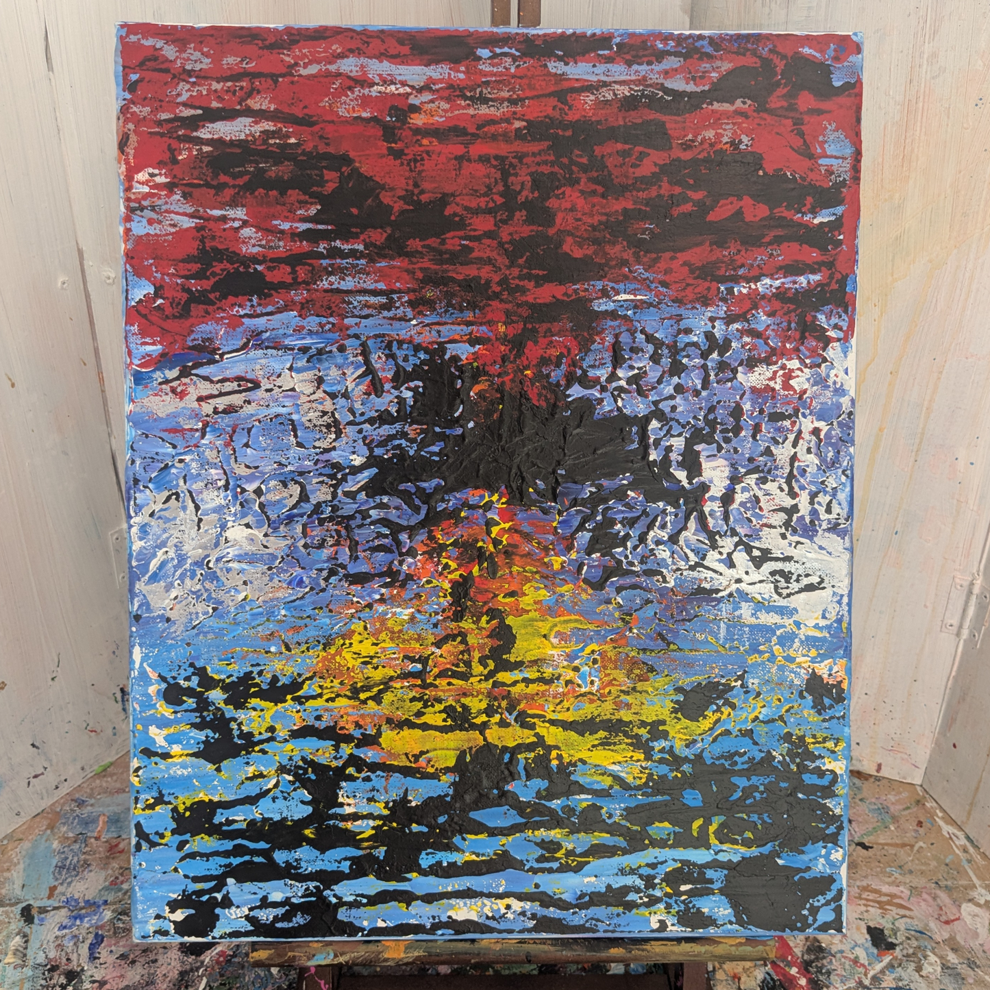 Sans titre 0621E - peinture acrylique originale 40x50cm (2025)