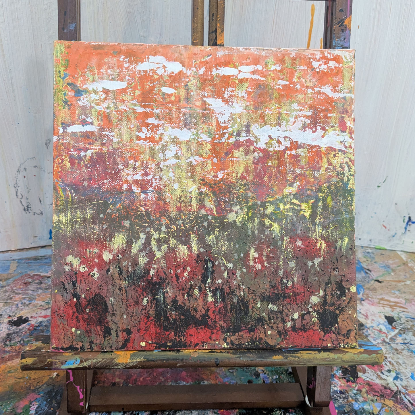 Sans titre 0609B - peinture acrylique originale 25x25cm (2025)