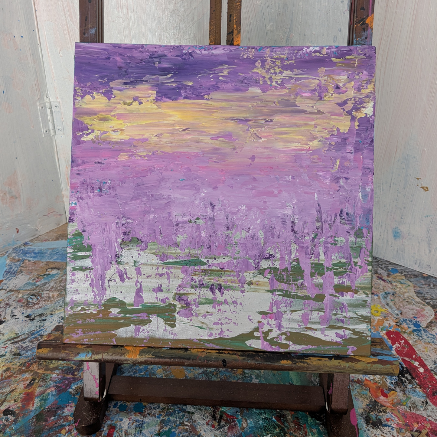 Sans titre 0526A - peinture acrylique originale 25x25cm (2025)