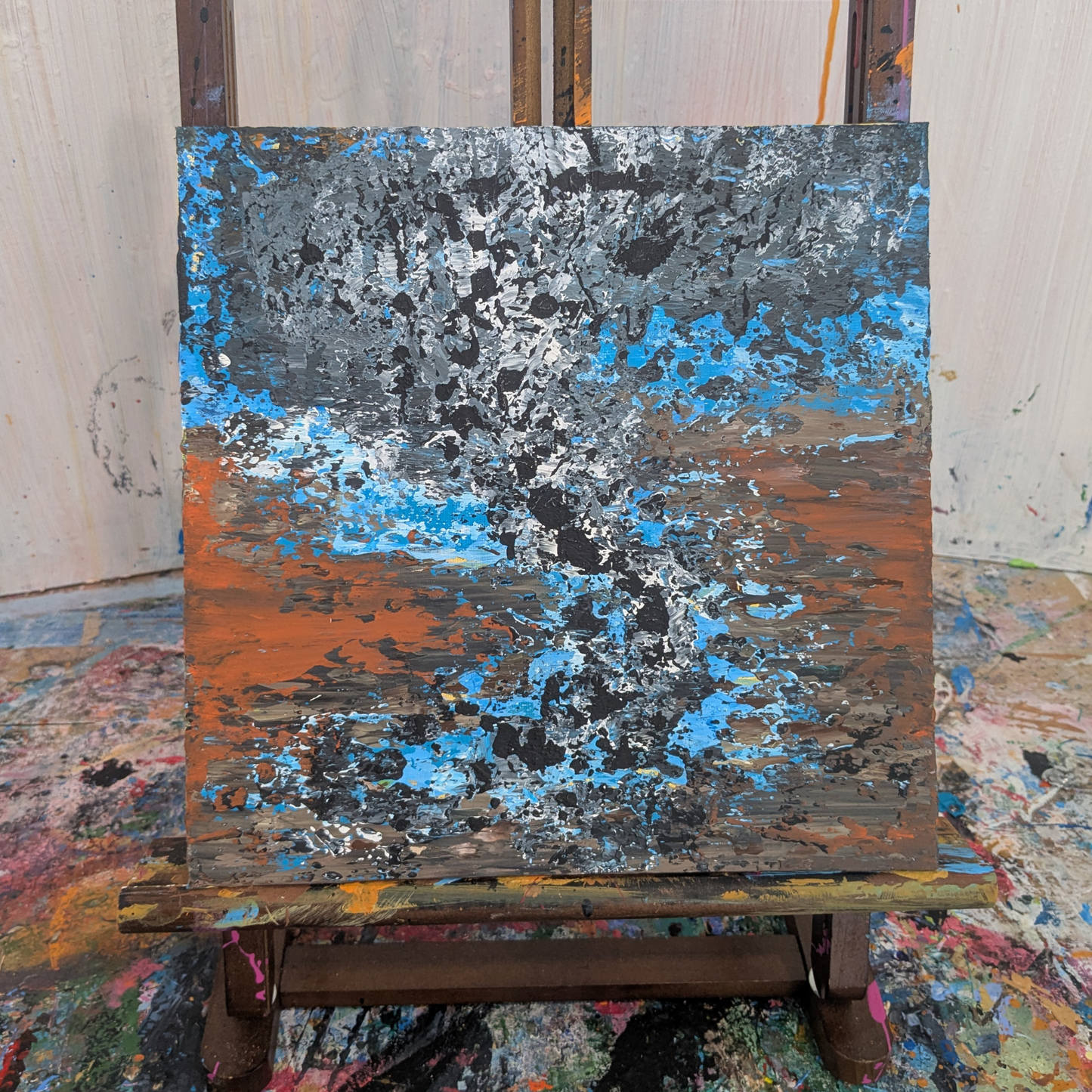 Sans titre 0604A - peinture acrylique originale 25x25cm (2025)