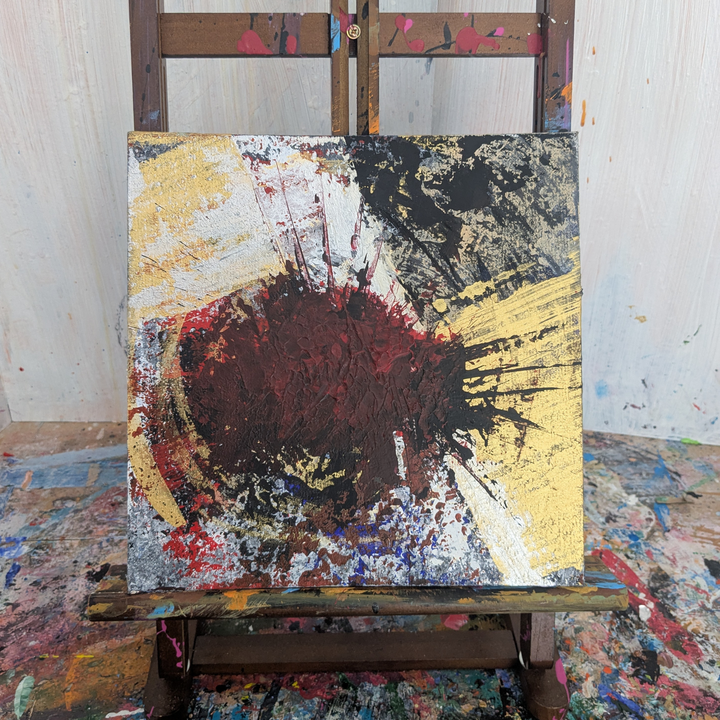 Sans titre 0615B - peinture acrylique originale 25x25cm (2025)