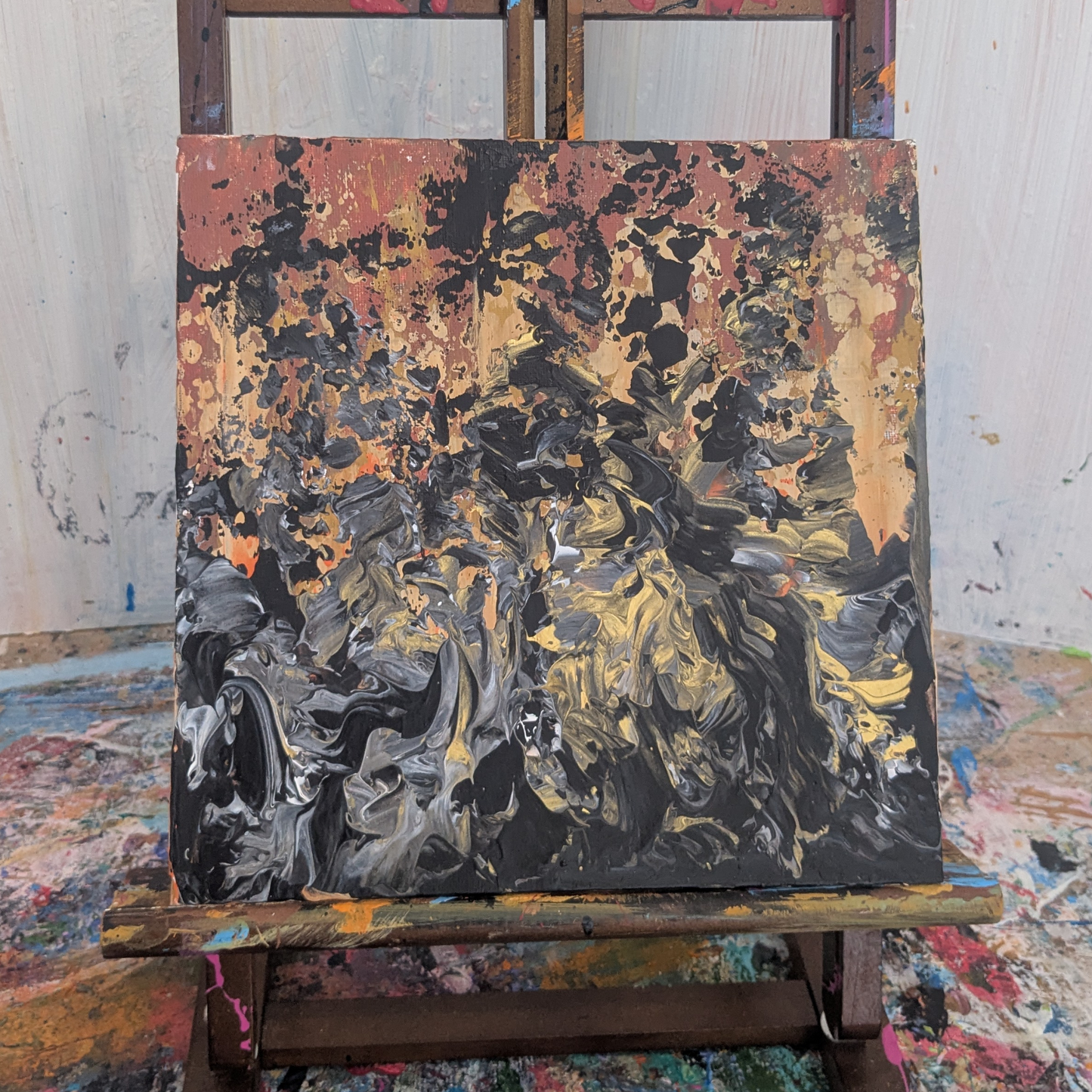 Sans titre 0529C - peinture acrylique originale 25x25cm (2025)