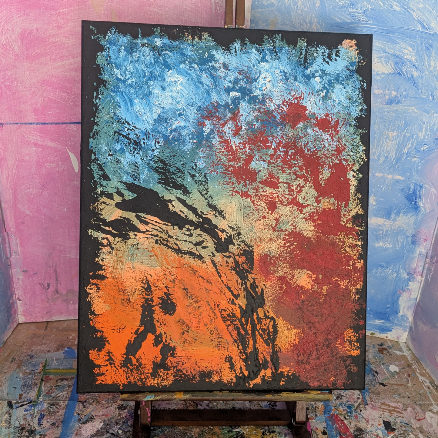 Sans titre 0712C - peinture acrylique originale 40x50cm (2025)