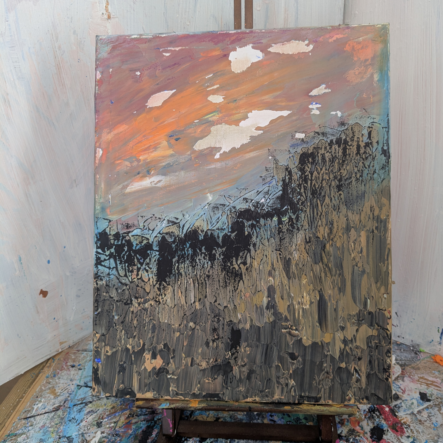 Le fantôme du blé - peinture acrylique originale 40x50cm (2025)