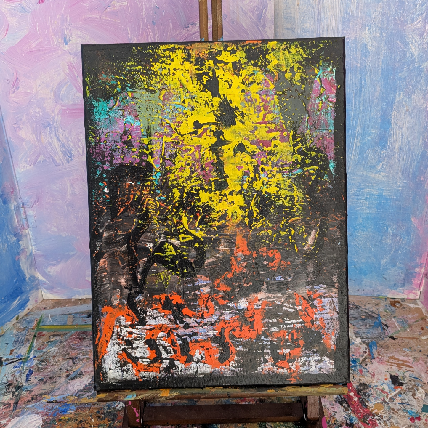 Sans titre 0703E - peinture acrylique originale 30x40cm (2025)