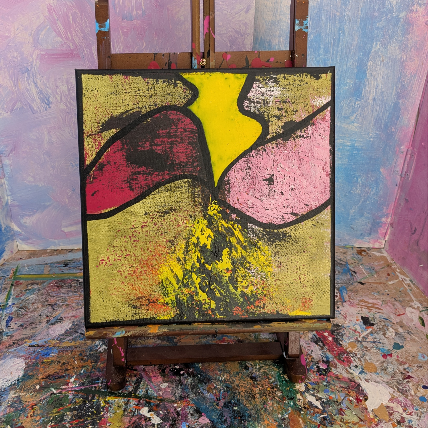 Sans titre 0703F - peinture acrylique originale 30x30cm (2025)