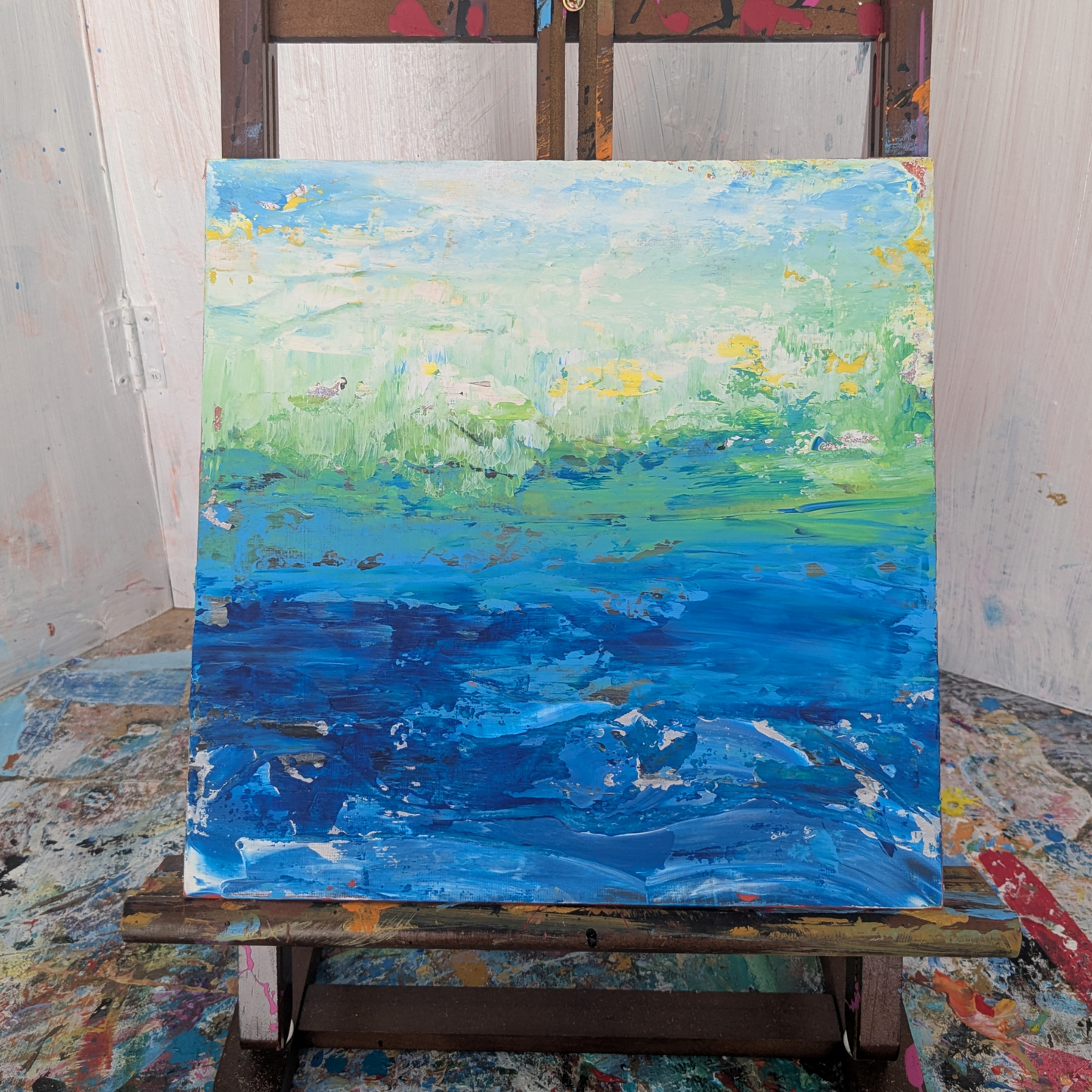 Sans titre 0526B - peinture acrylique originale 25x25cm (2025)