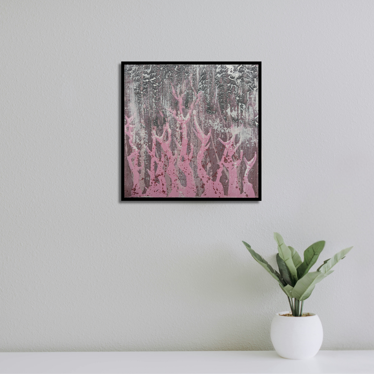 0408D - peinture acrylique originale 25x25cm (2025)