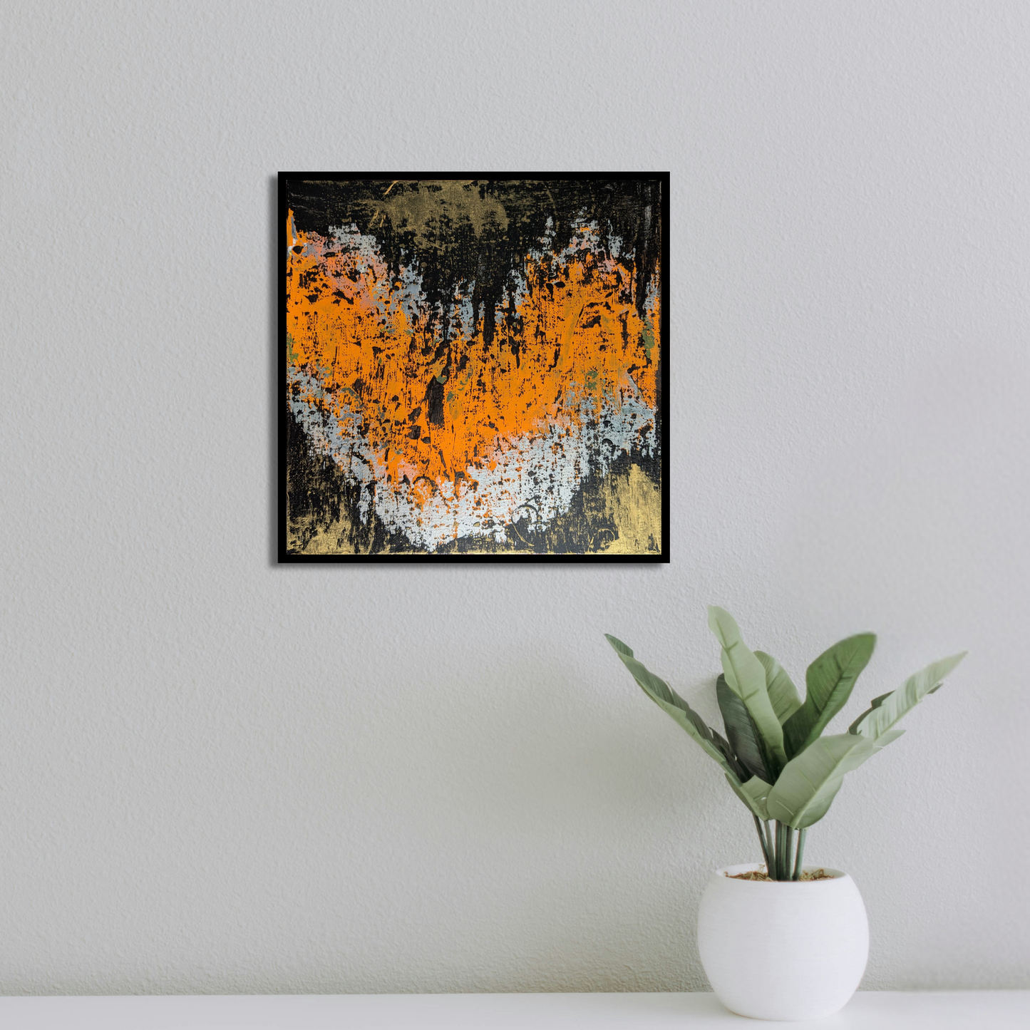 Le grand oiseau - peinture acrylique originale 25x25cm (2025)