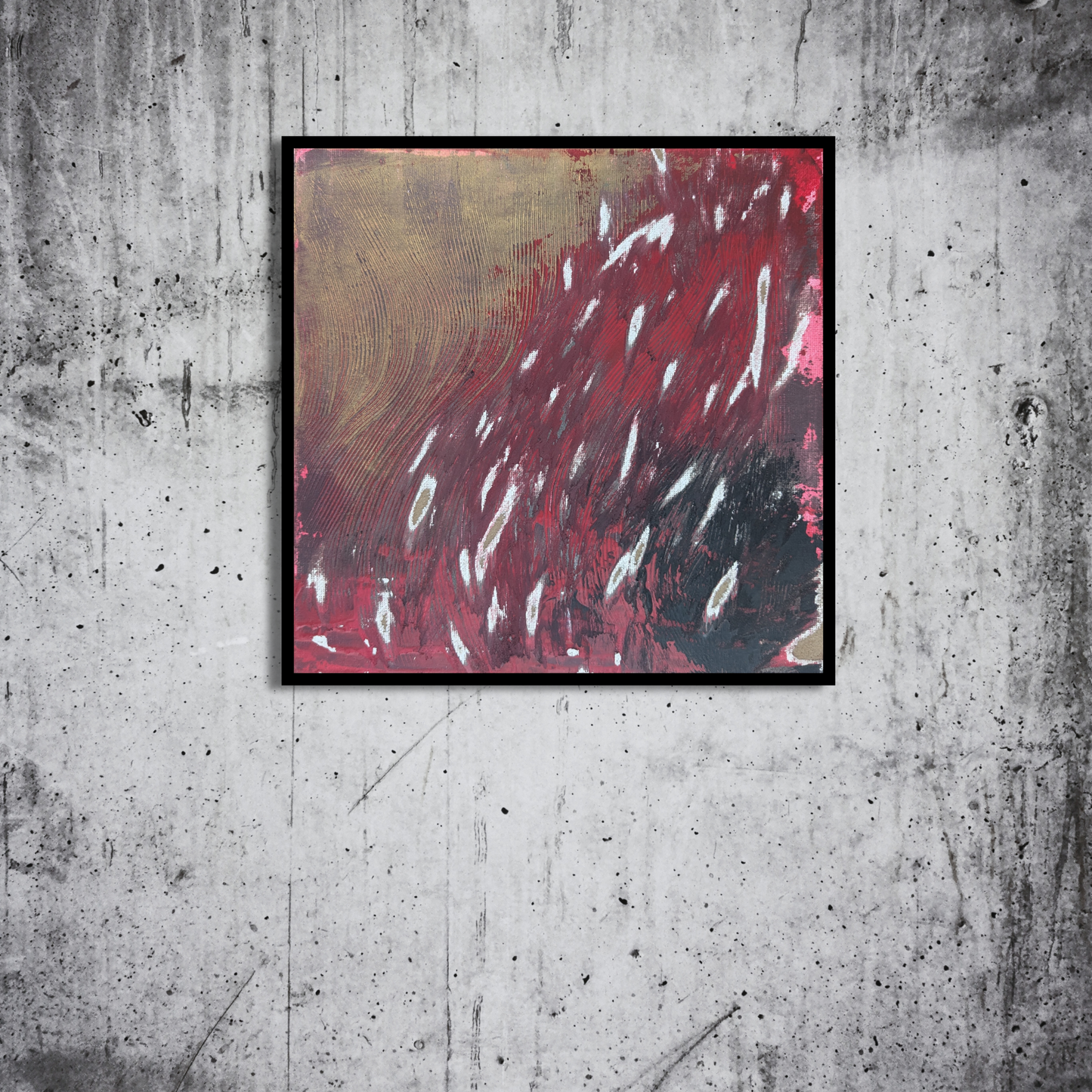 0418B - peinture acrylique originale 25x25cm (2025)