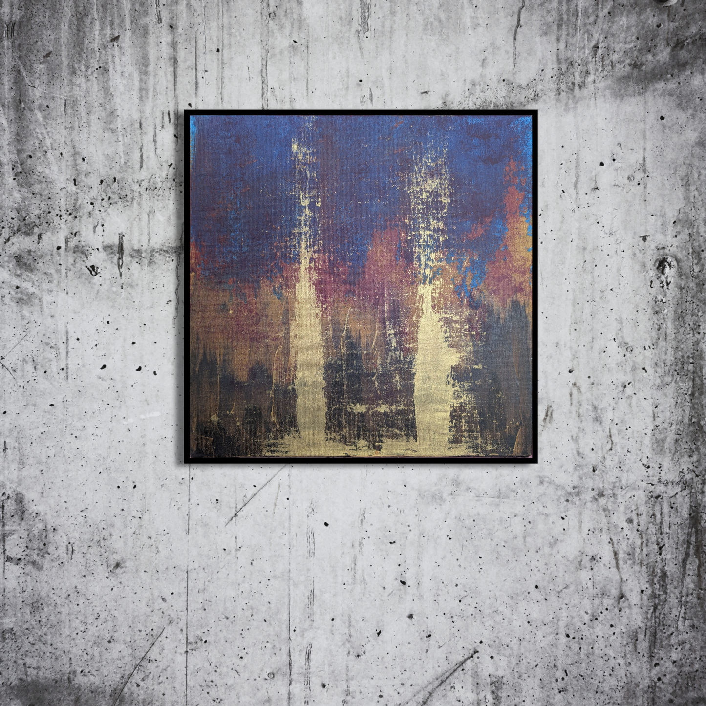 0422B - peinture acrylique originale 25x25cm (2025)