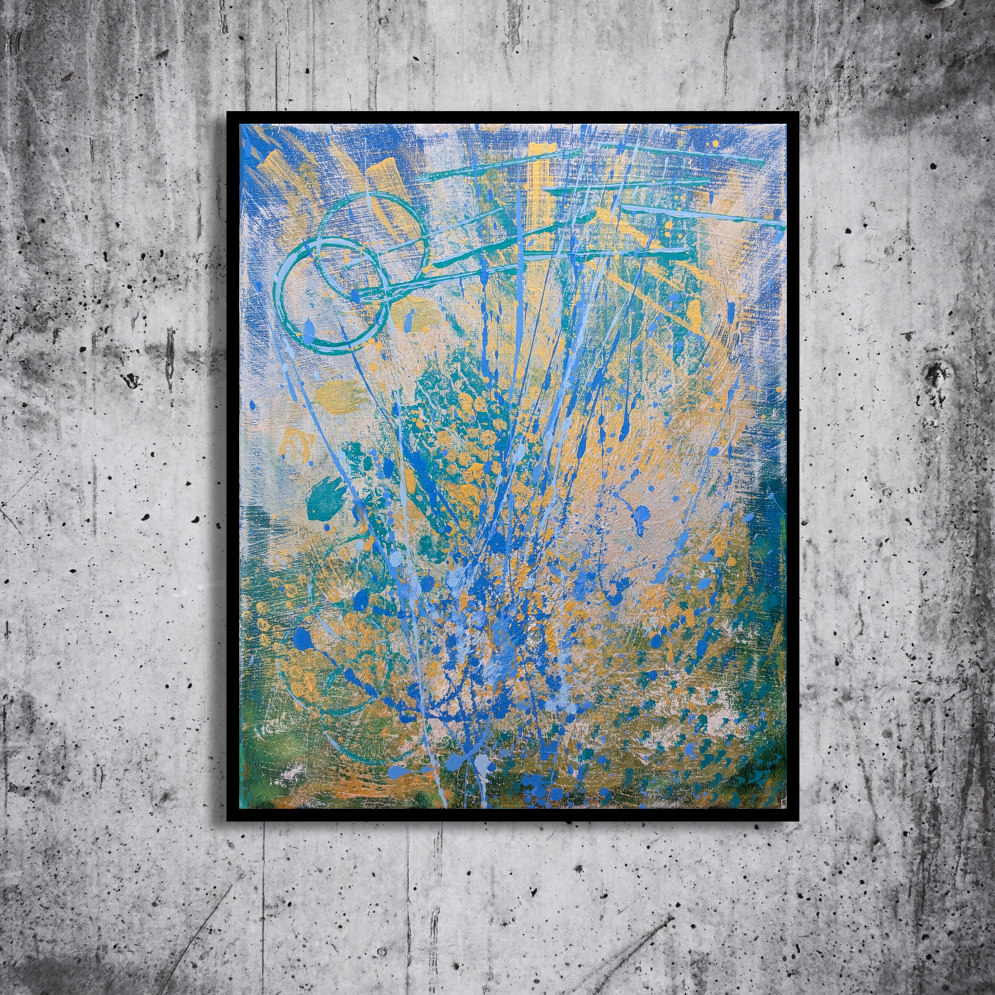 Energie libre - peinture acrylique originale 40x50cm (2025)