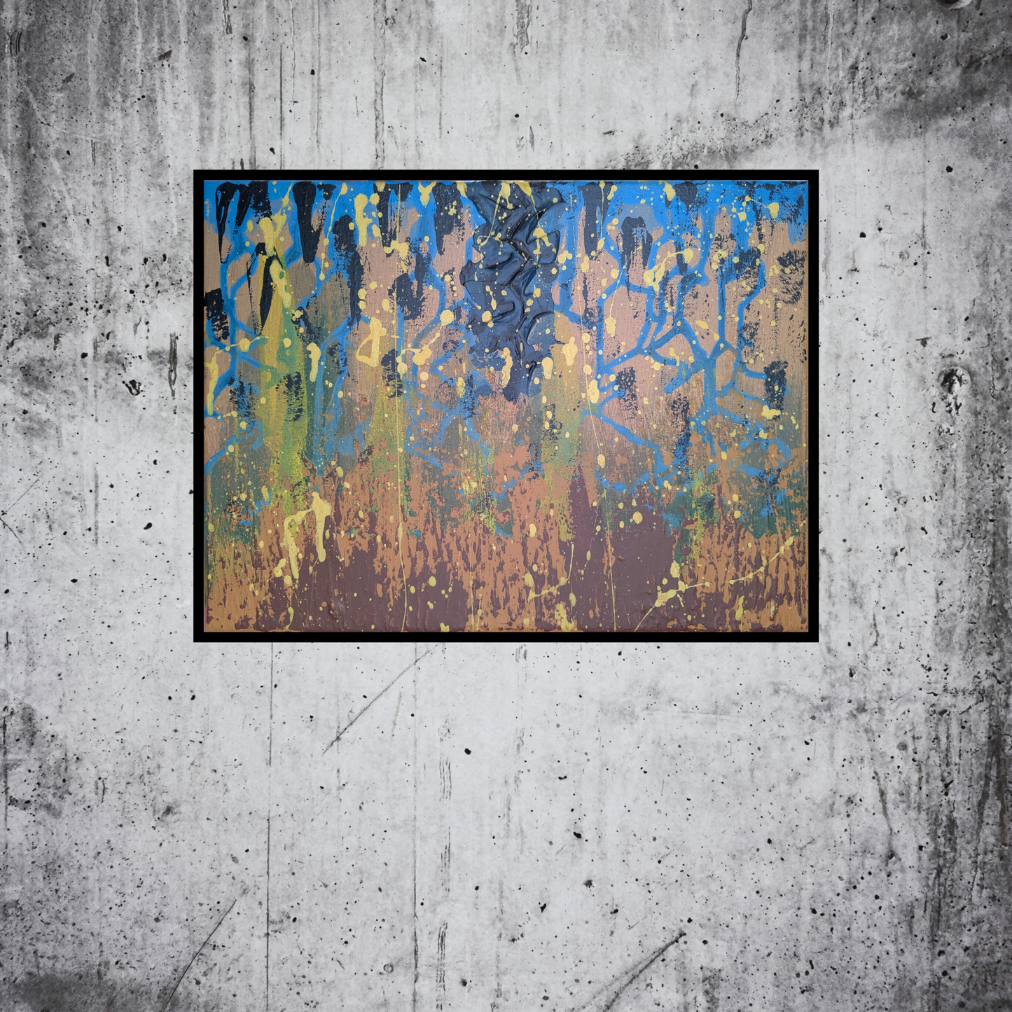 0411A - peinture acrylique originale 40x30cm (2025)