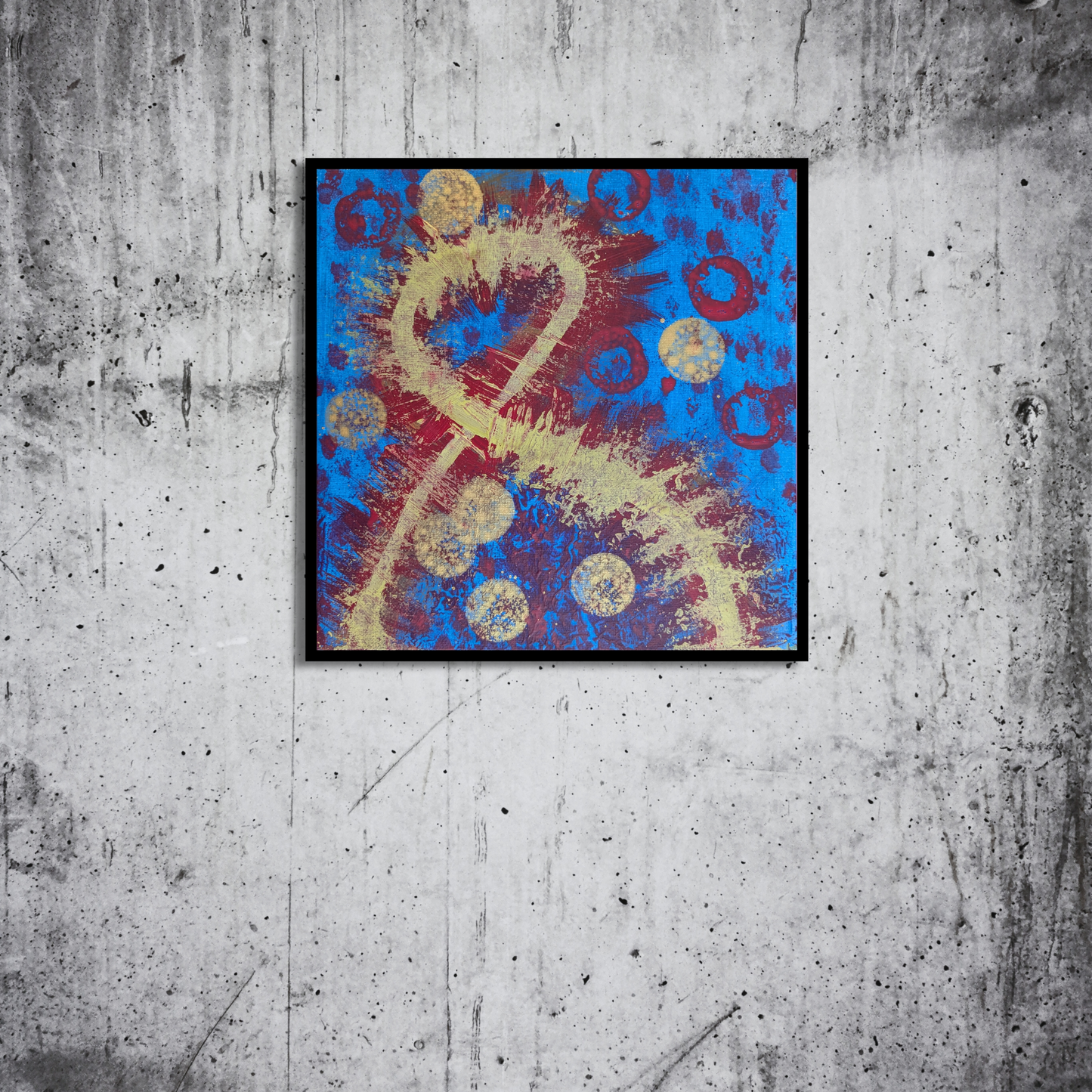 0415C - peinture acrylique originale 25x25cm (2025)