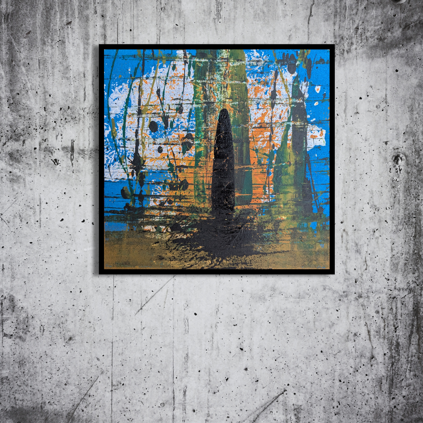 0419A - peinture acrylique originale 25x25cm (2025)