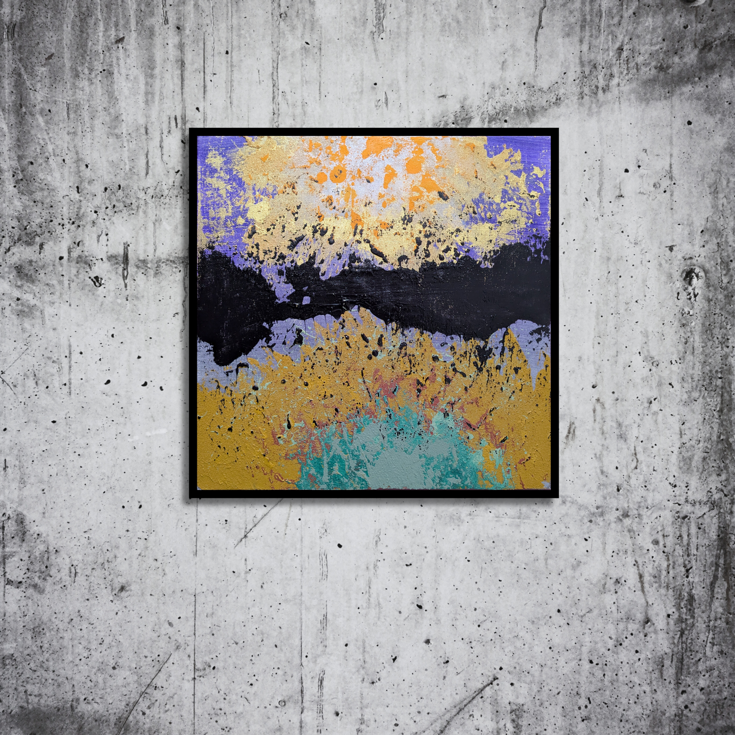 0311A - peinture acrylique originale 25x25cm (2025)