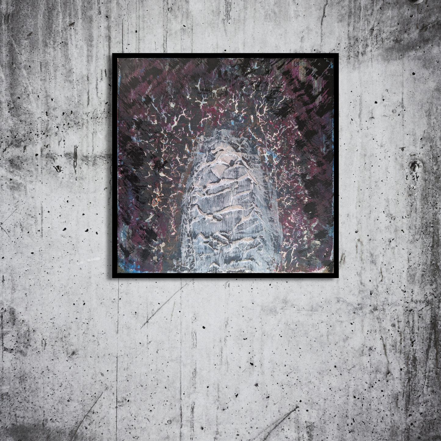 0418A - peinture acrylique originale 25x25cm (2025)