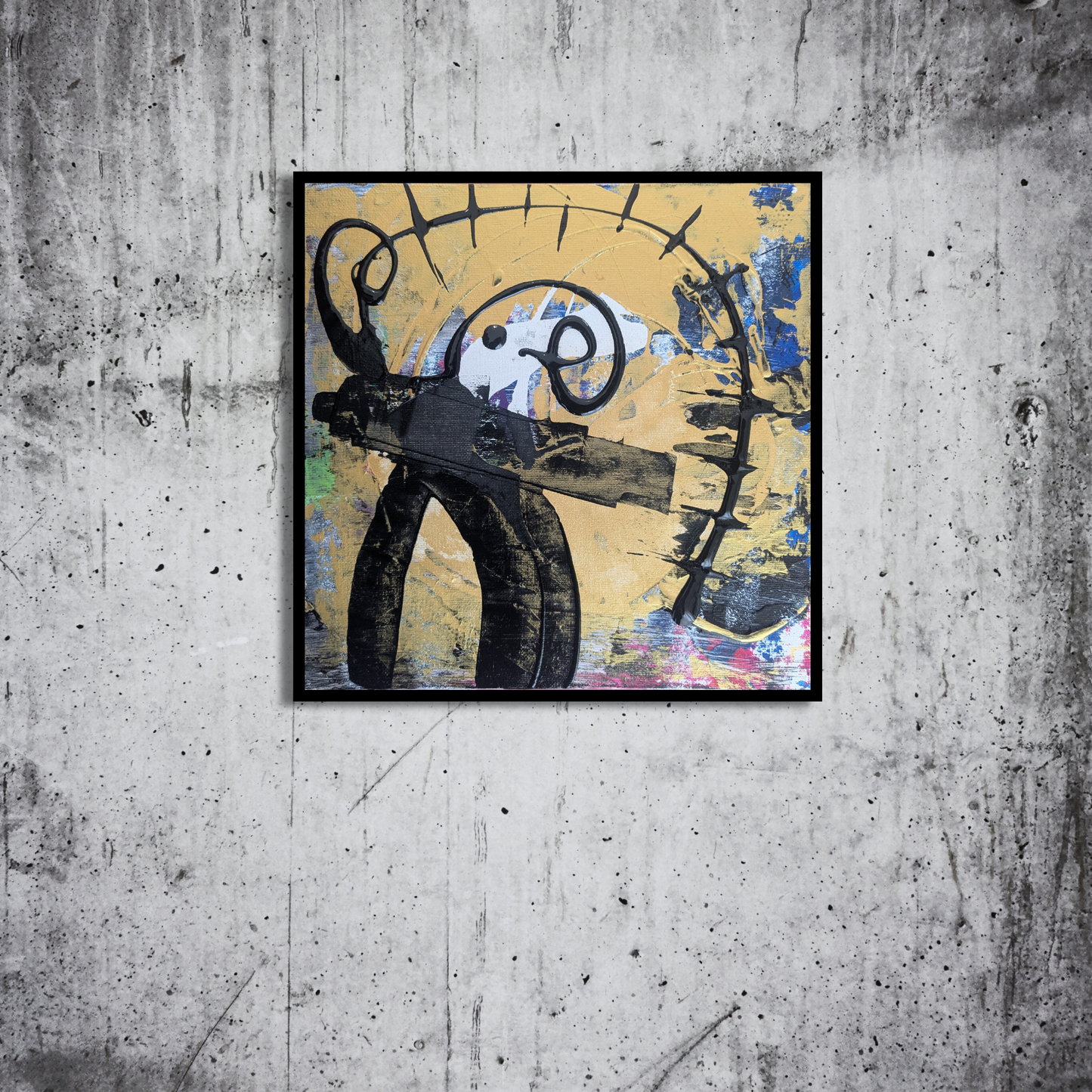 0313B - peinture acrylique originale 25x25cm (2025)