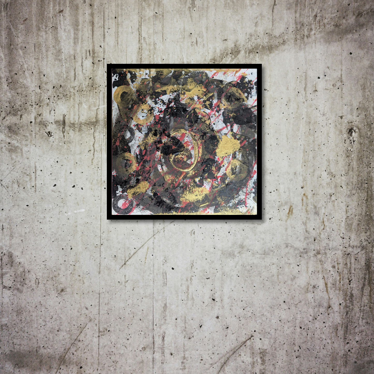 La spirale - peinture acrylique originale 25x25cm (2025)