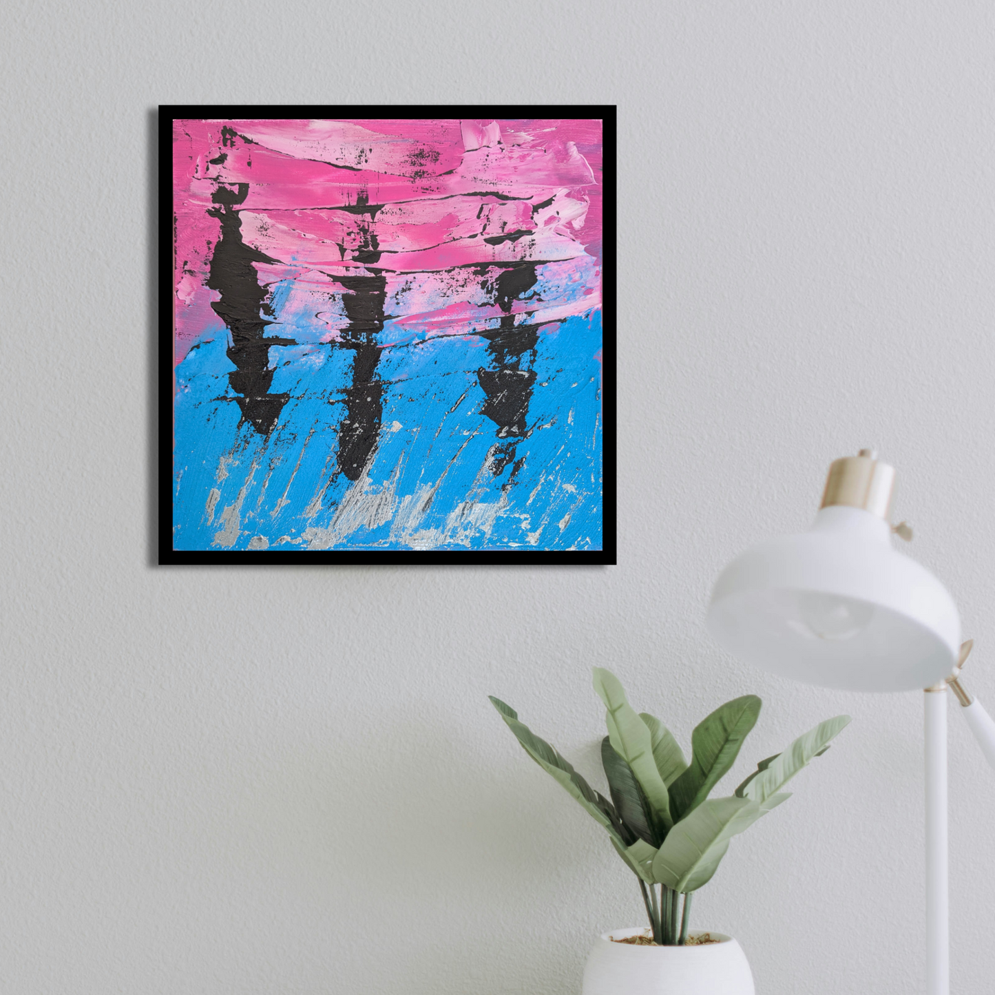 Les créatures de la mer - peinture acrylique originale 25x25cm (2025)