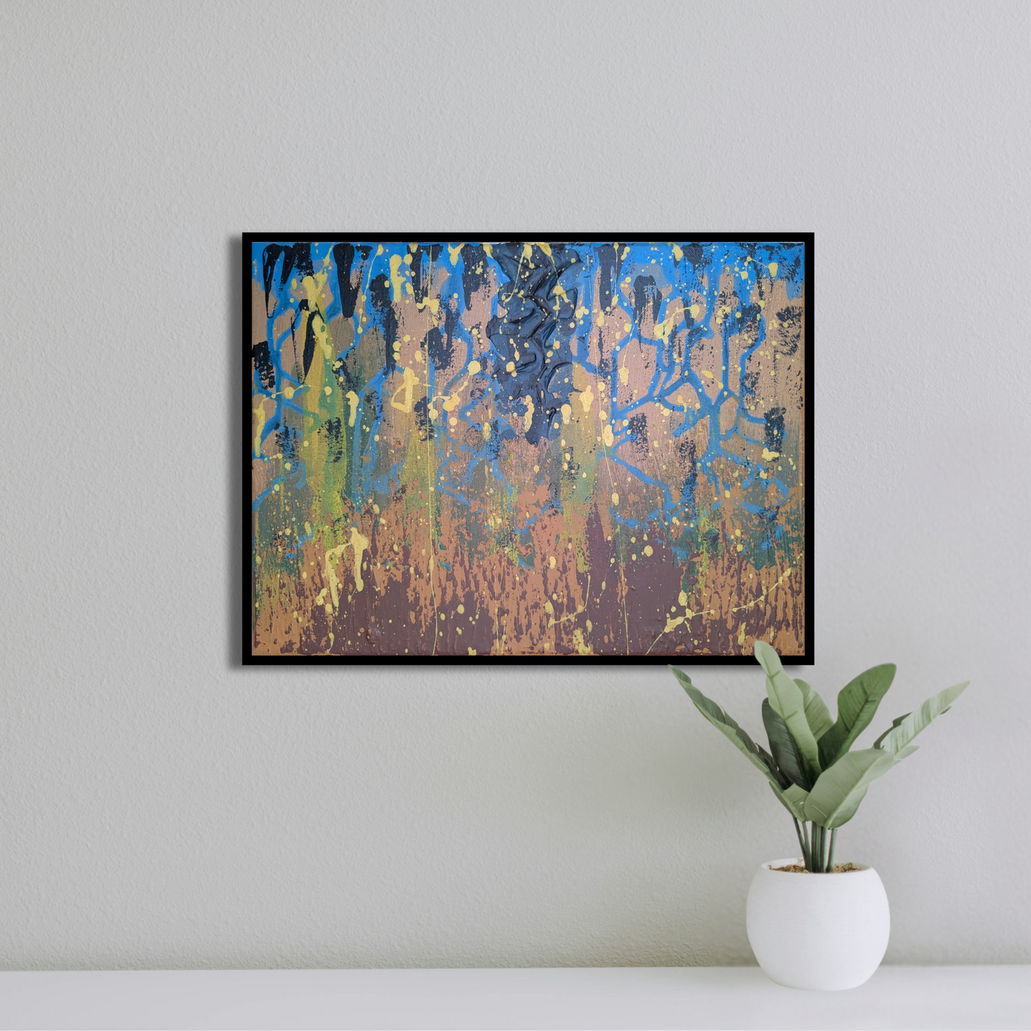 0411A - peinture acrylique originale 40x30cm (2025)