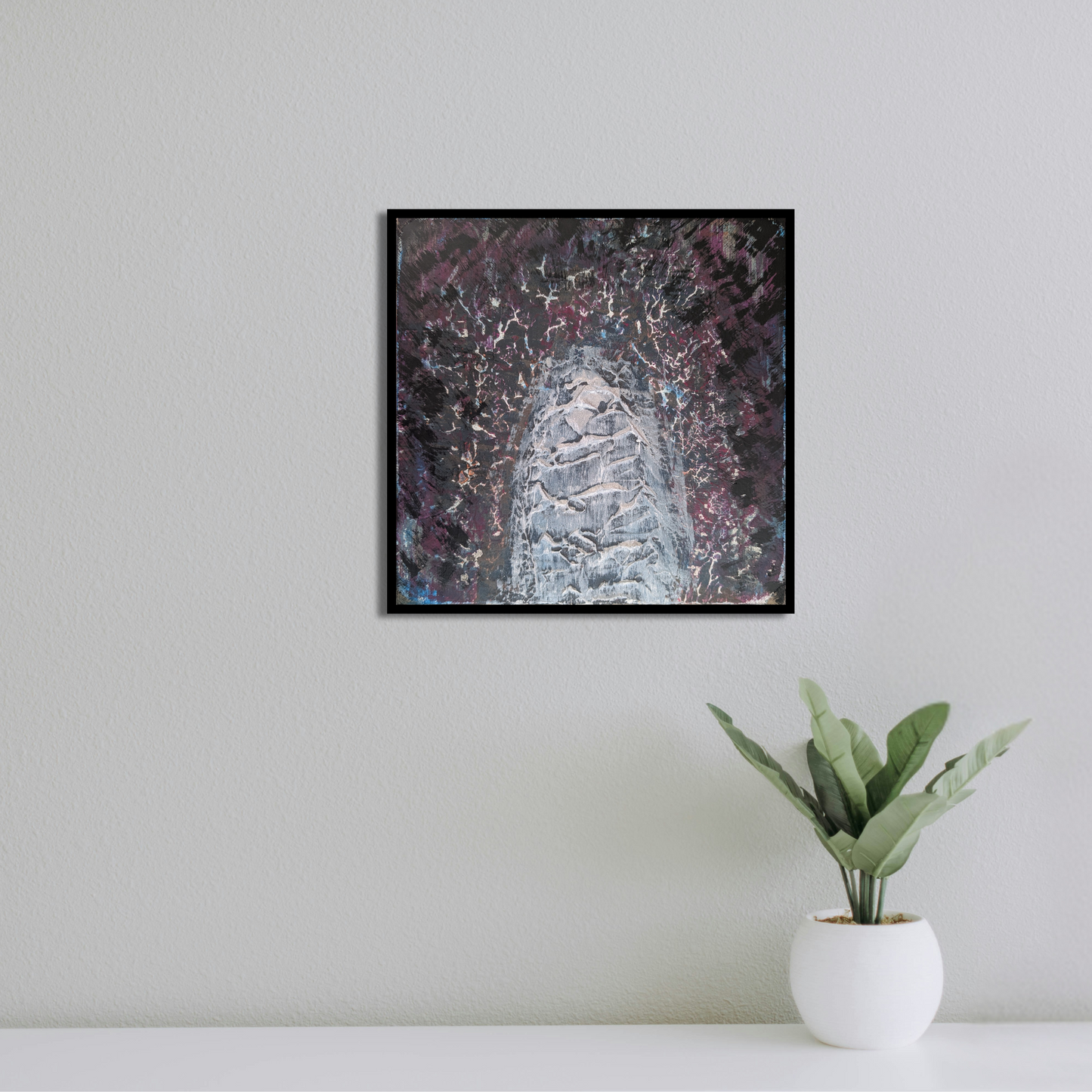 0418A - peinture acrylique originale 25x25cm (2025)