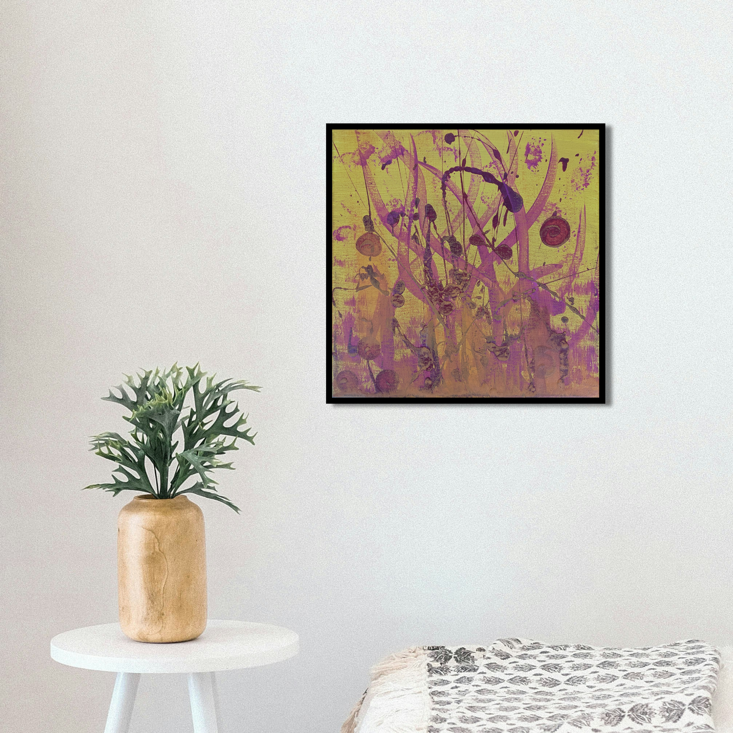 0331F - peinture acrylique originale 30x30cm (2025)