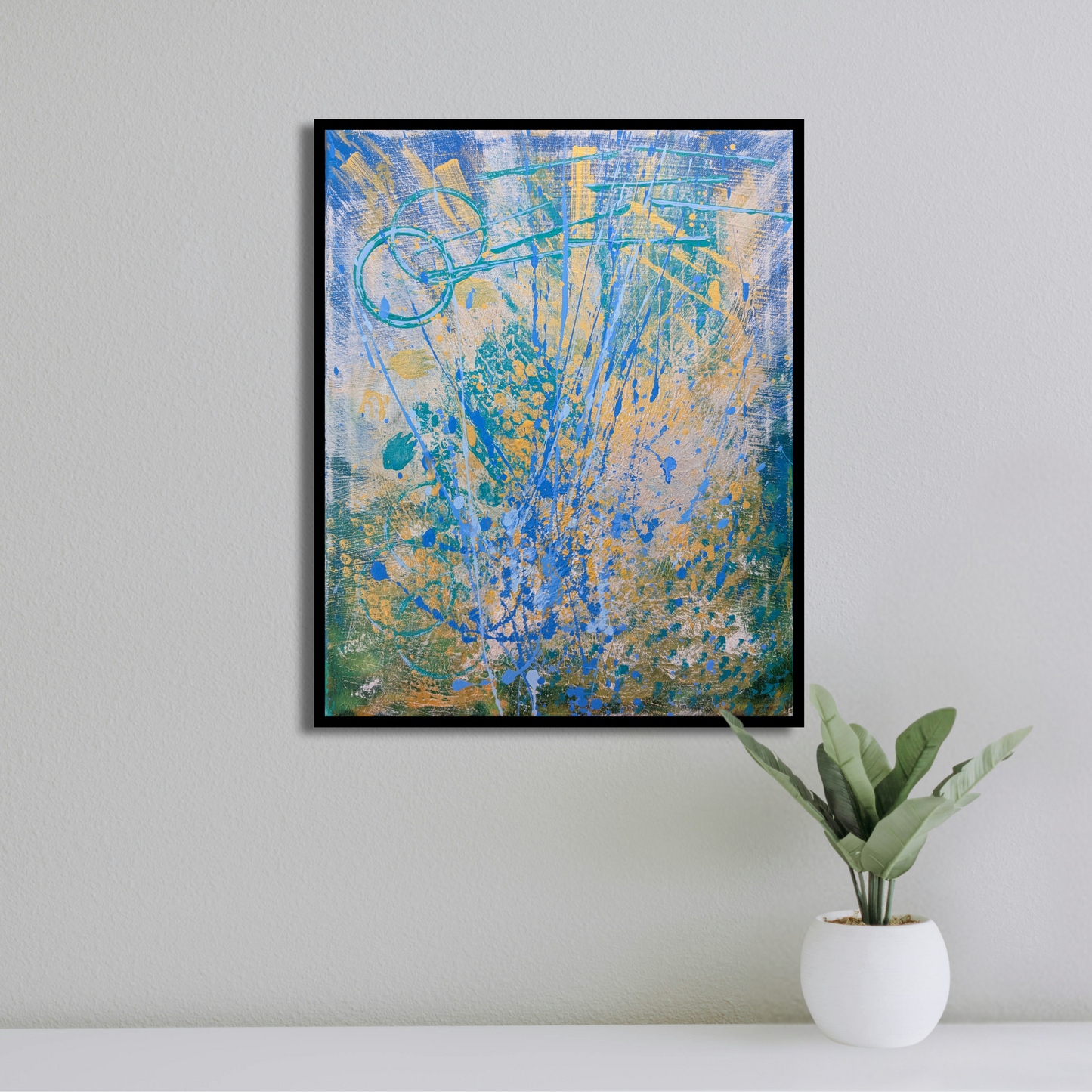 Energie libre - peinture acrylique originale 40x50cm (2025)