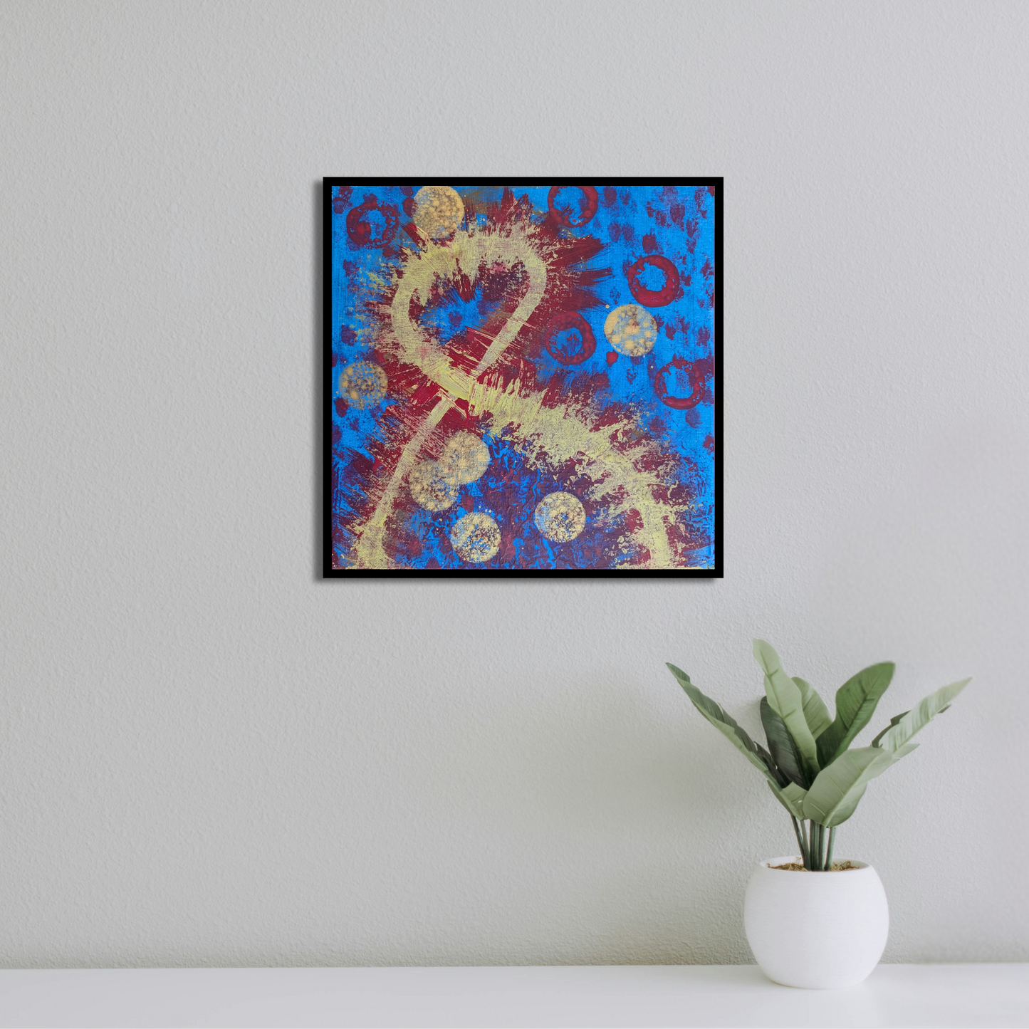 0415C - peinture acrylique originale 25x25cm (2025)