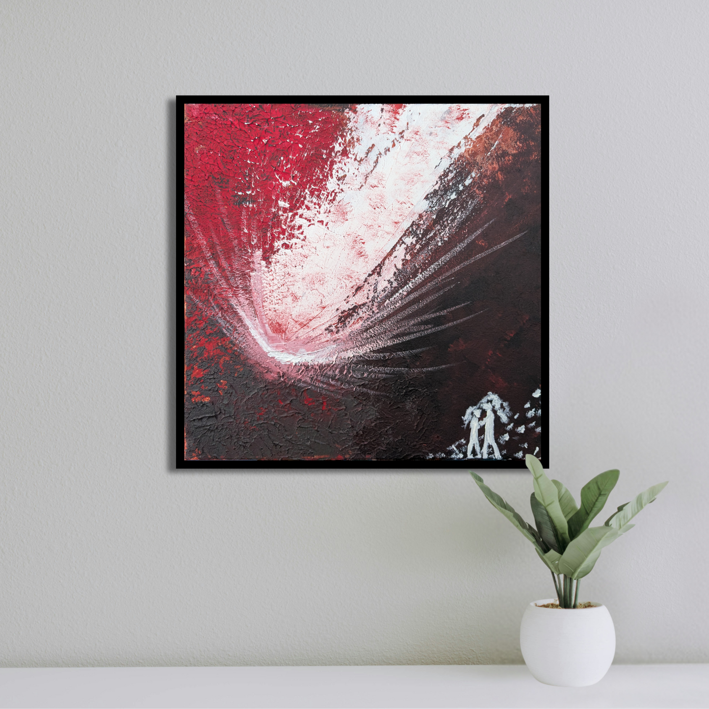 Météorite - peinture acrylique originale 40x40cm (2025)