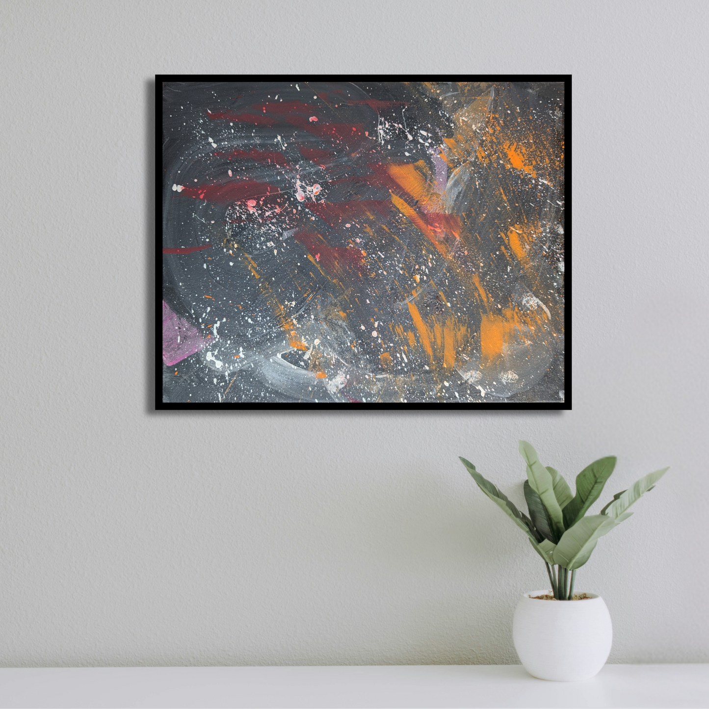 Galaxie - peinture acrylique originale 50x40cm (2025)