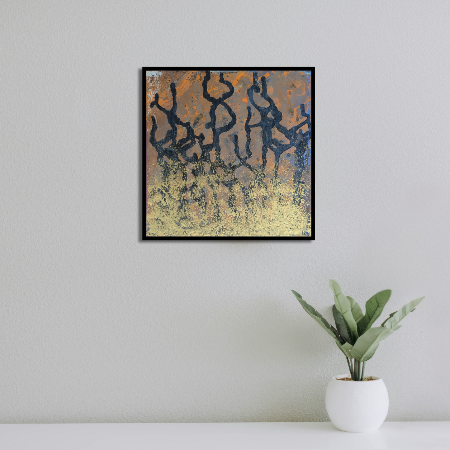 0402D - peinture acrylique originale 25x25cm (2025)