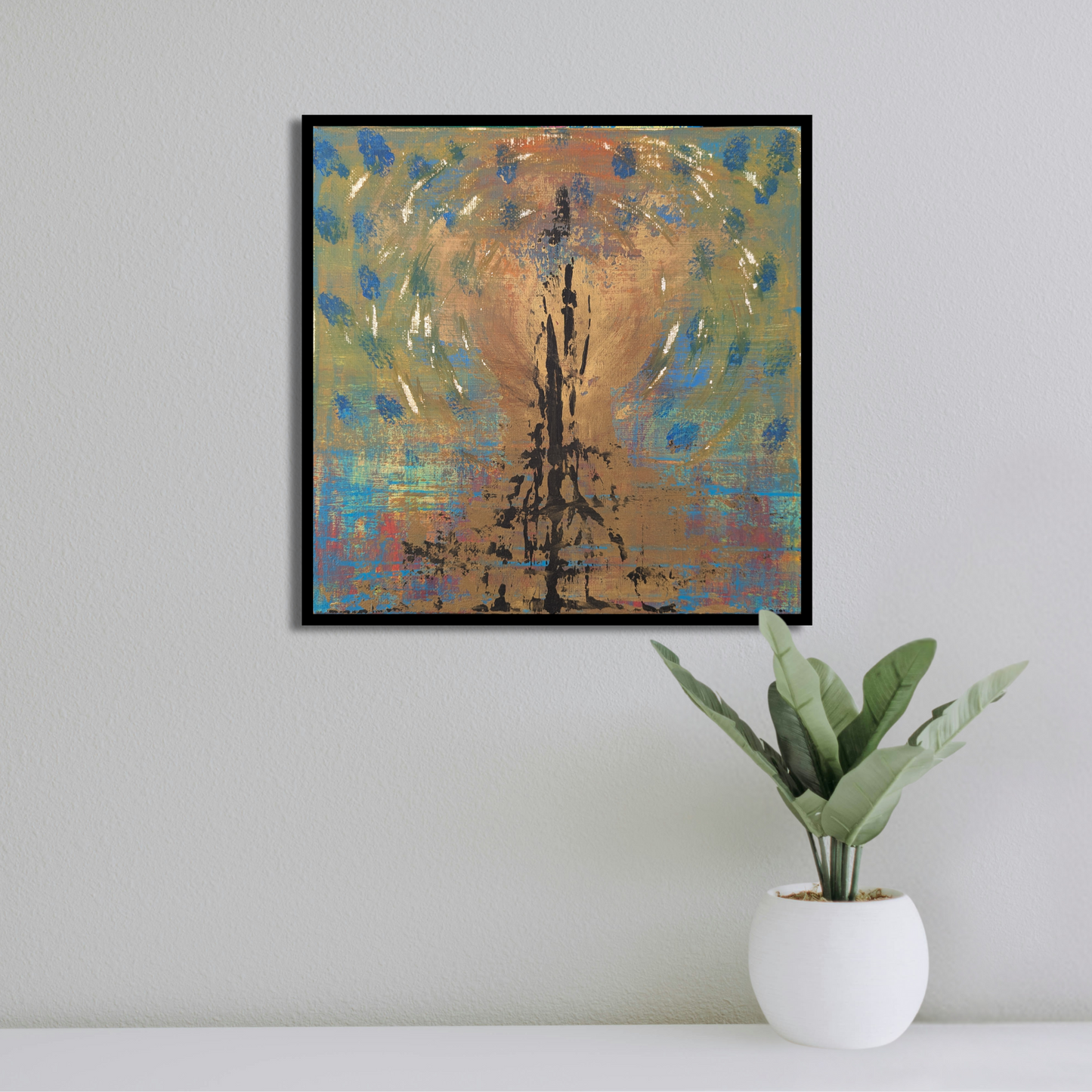 Signal - peinture acrylique originale 25x25cm (2025)