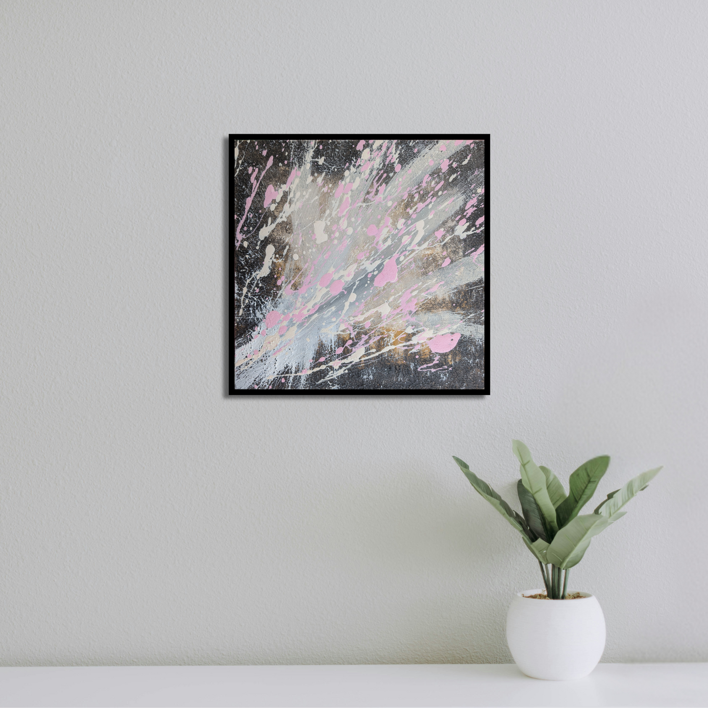 0331D - peinture acrylique originale 25x25cm (2025)