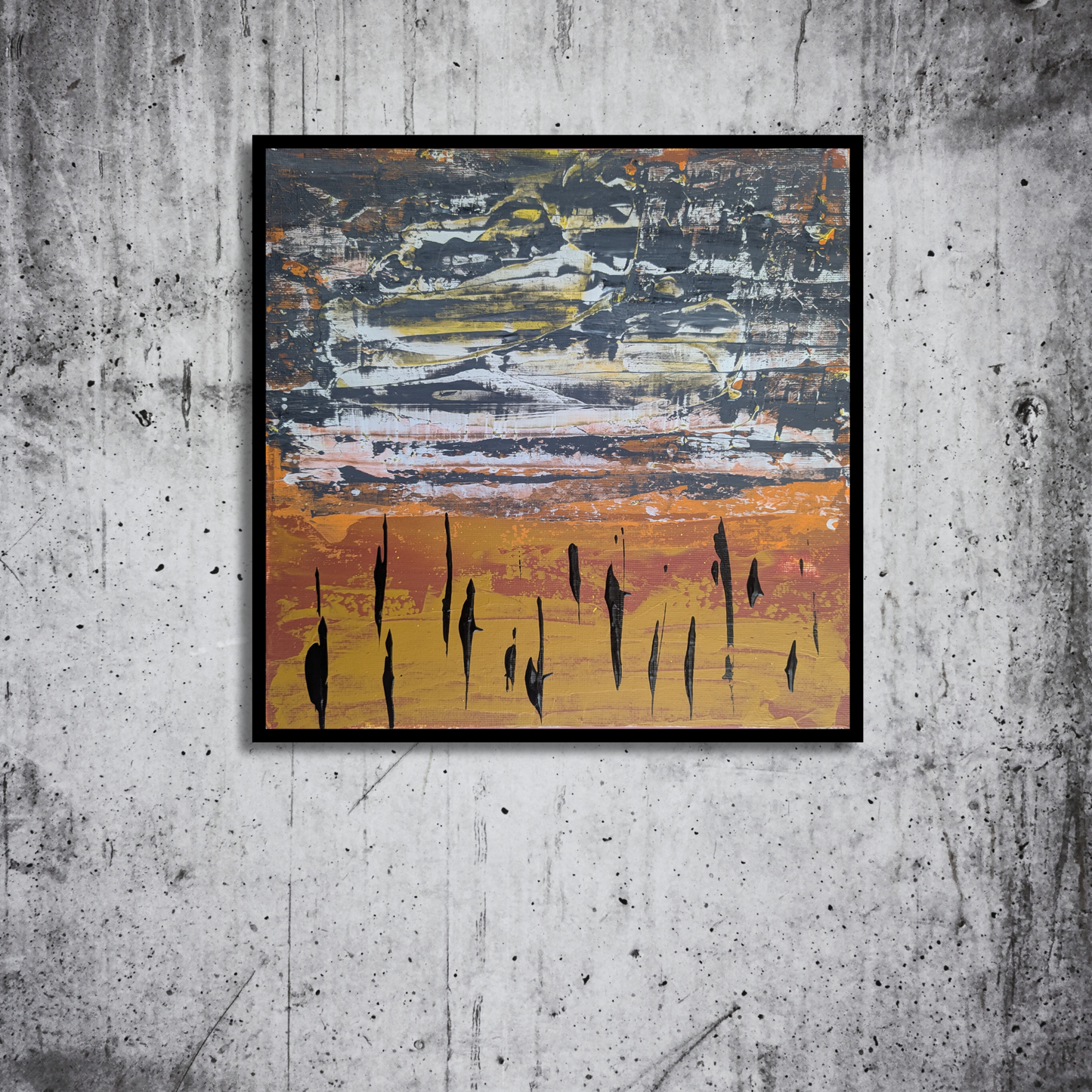 0313A - peinture acrylique originale 25x25cm (2025)