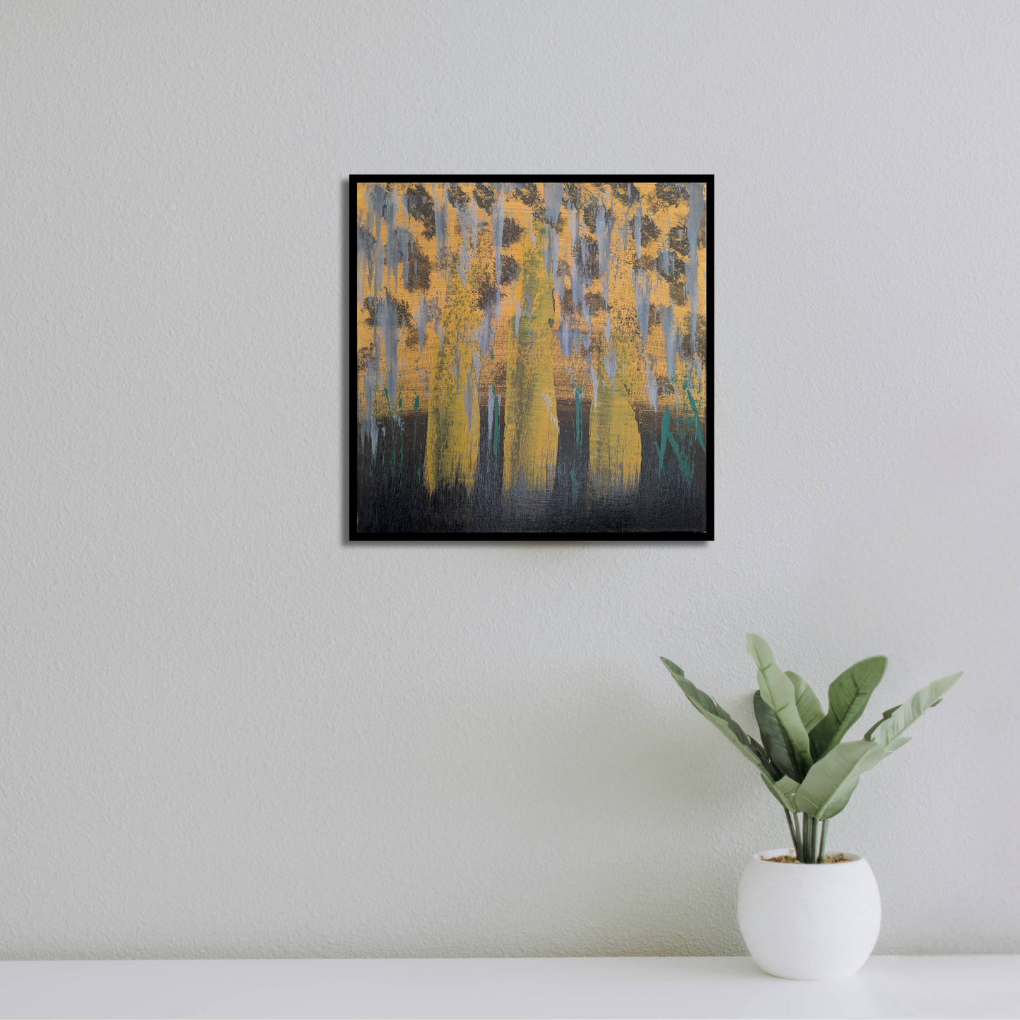 0408B - peinture acrylique originale 25x25cm (2025)